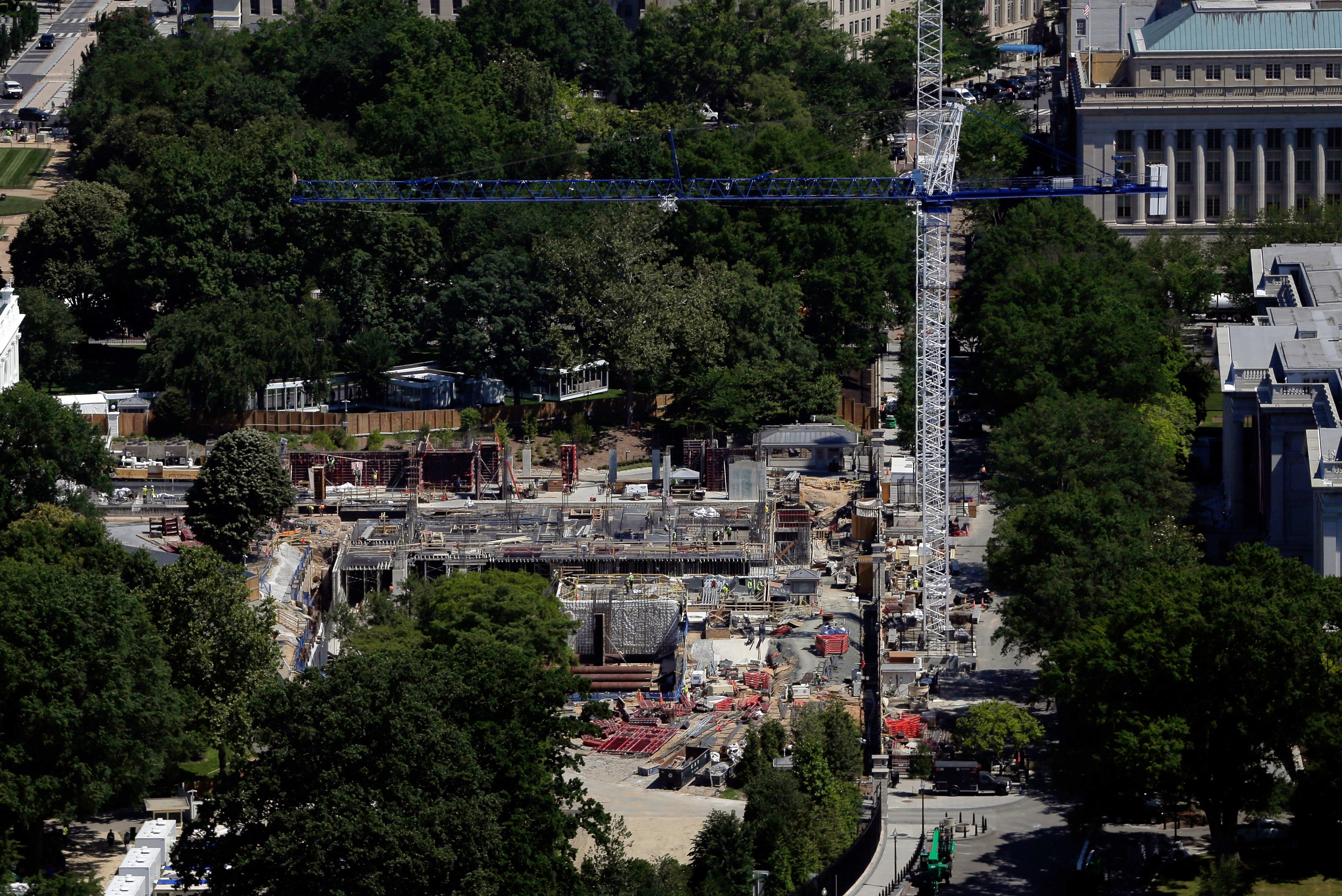 Construction of the White House ballroom has been halted since April