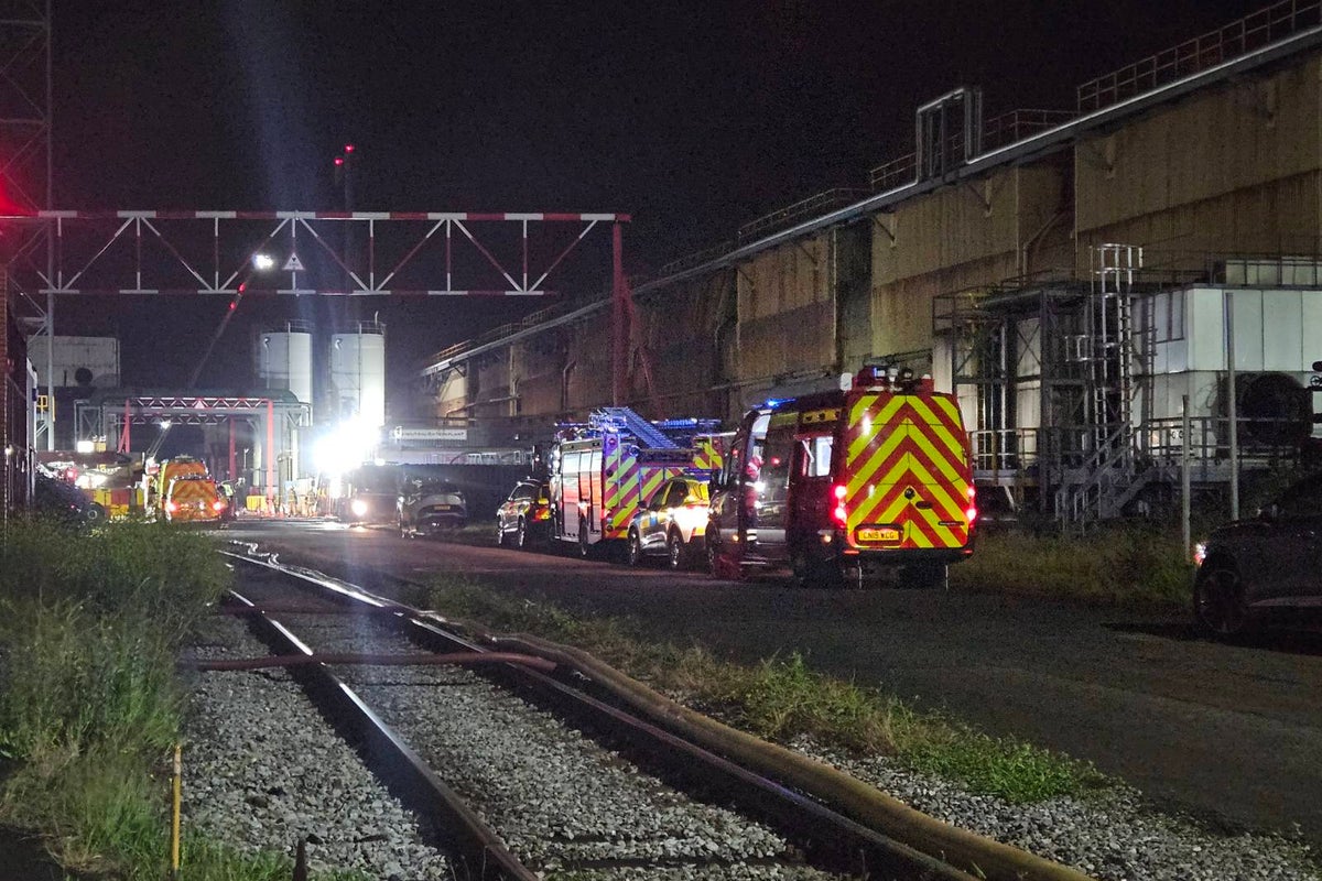 Fire crews battling large blaze at Tata Steel plant in Port Talbot