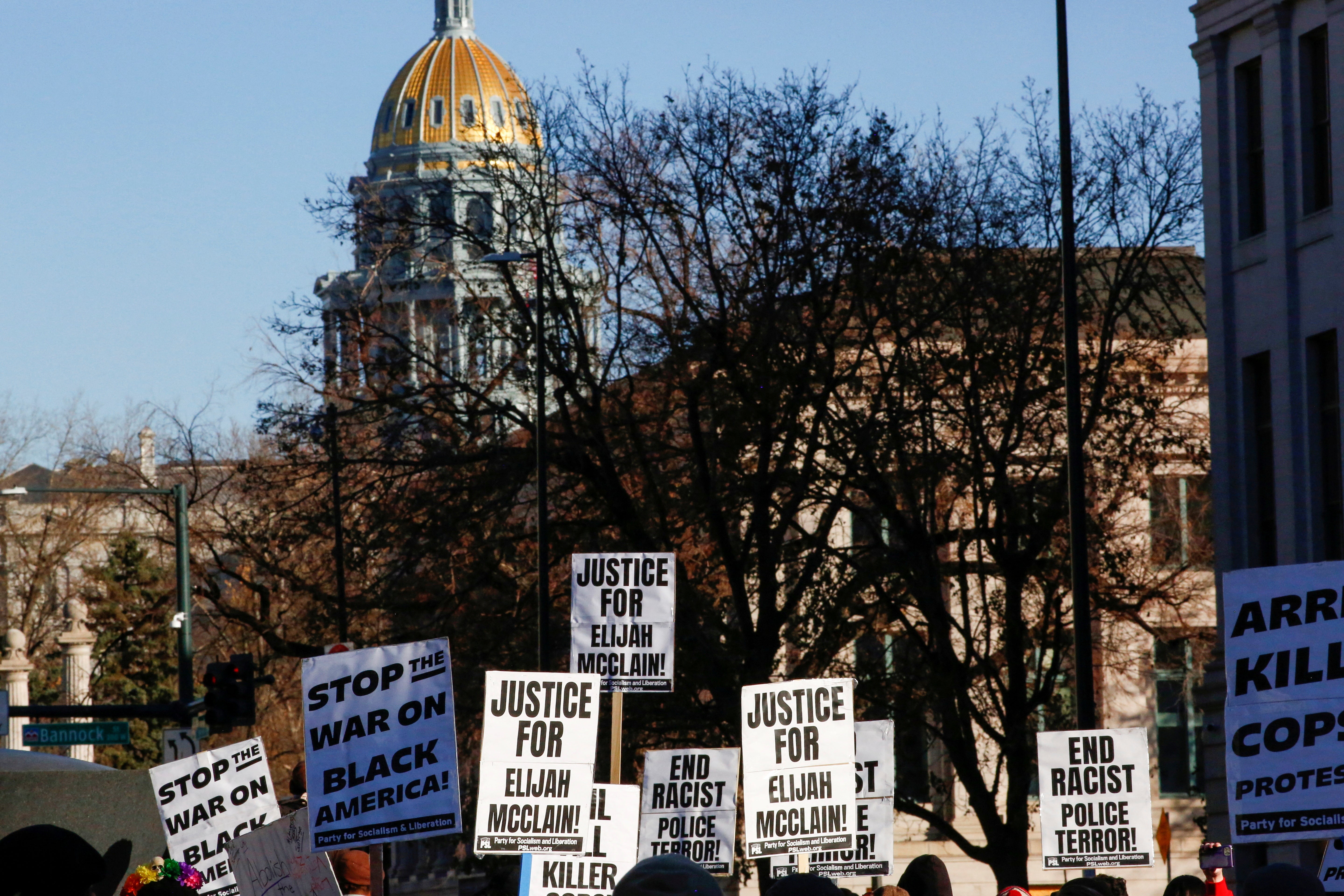 McClain’s case also became a prominent symbol of the social justice movement (Reuters/Kevin Mohatt)