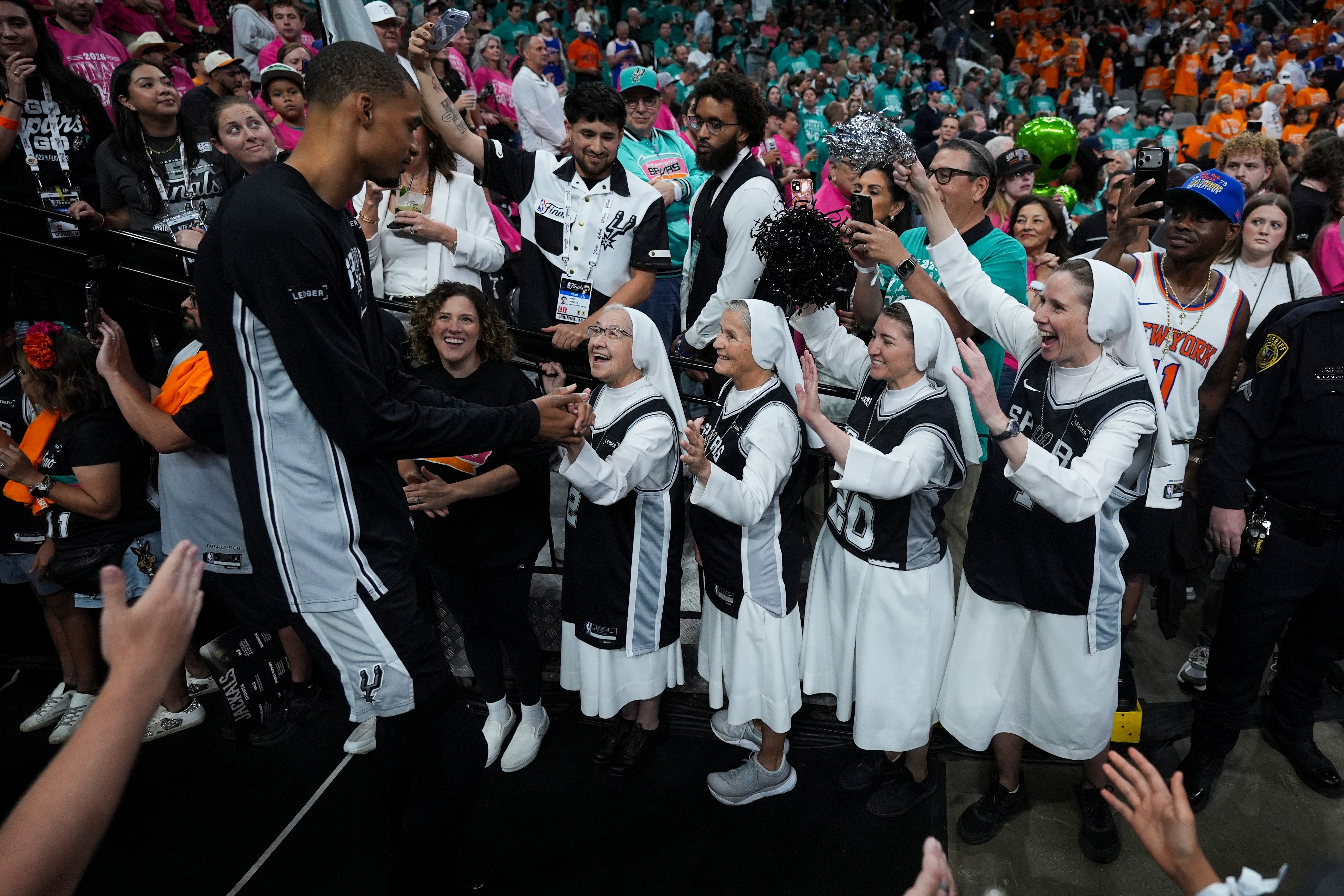 For the sisters, the connection is a natural extension of their mission (AP Photo/Eric Gay)