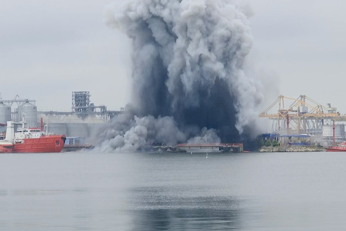 Ukraine-Russia war latest: Putin’s forces jammed Ukrainian drone that struck Romanian port, says Kyiv