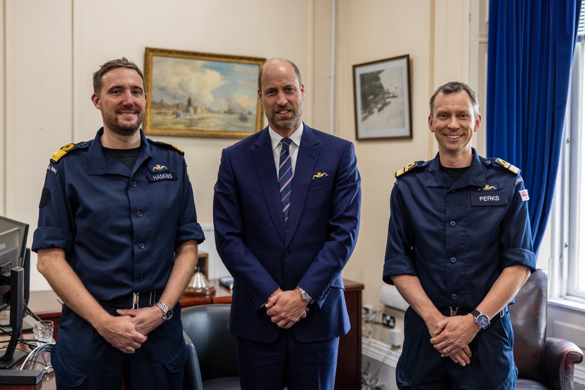 Prince William tours Royal Navy nuclear submarine during Scottish naval base visit