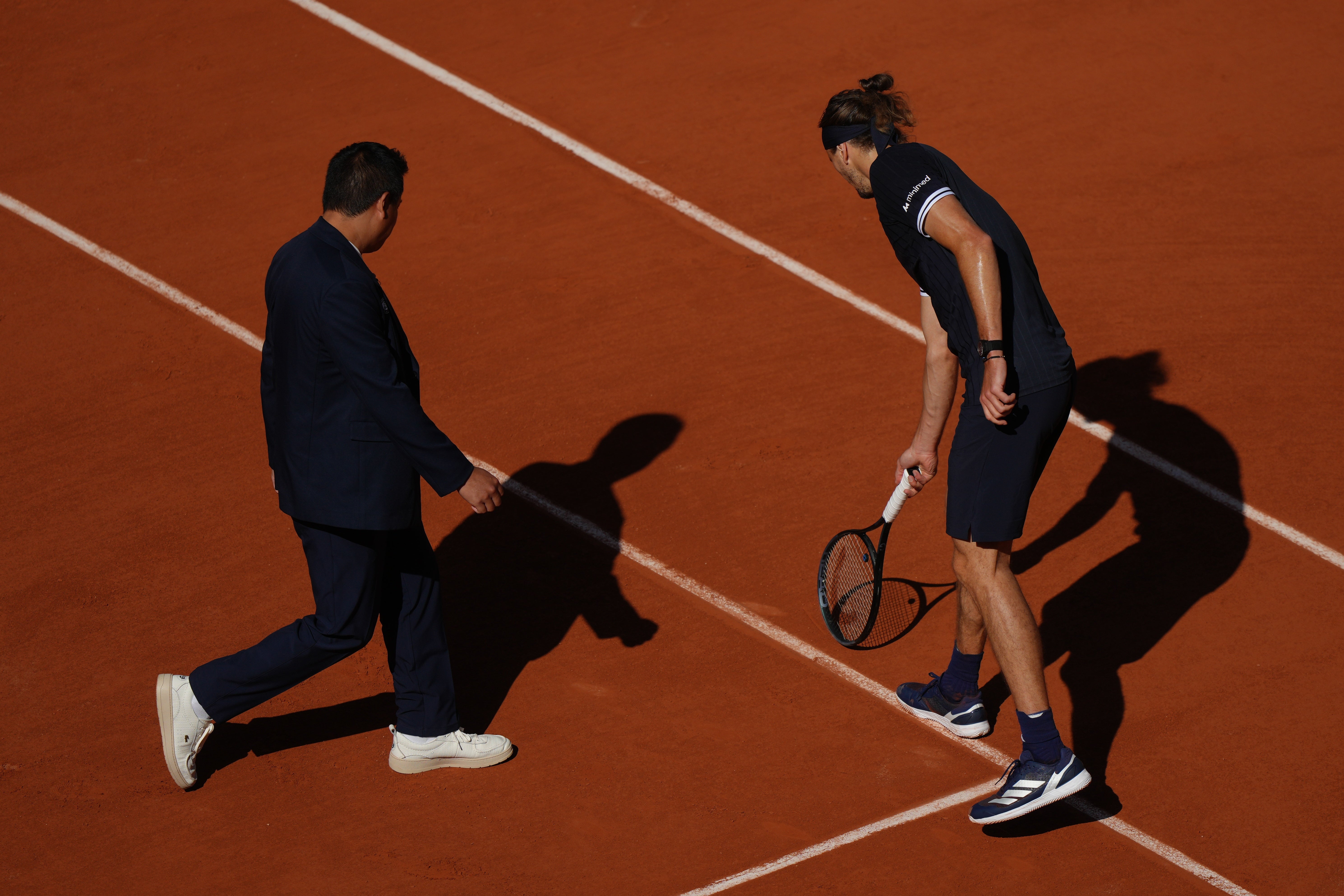 Zverev became increasingly frustrated as line calls did not go his way and was booed for requesting the umpire check multiple