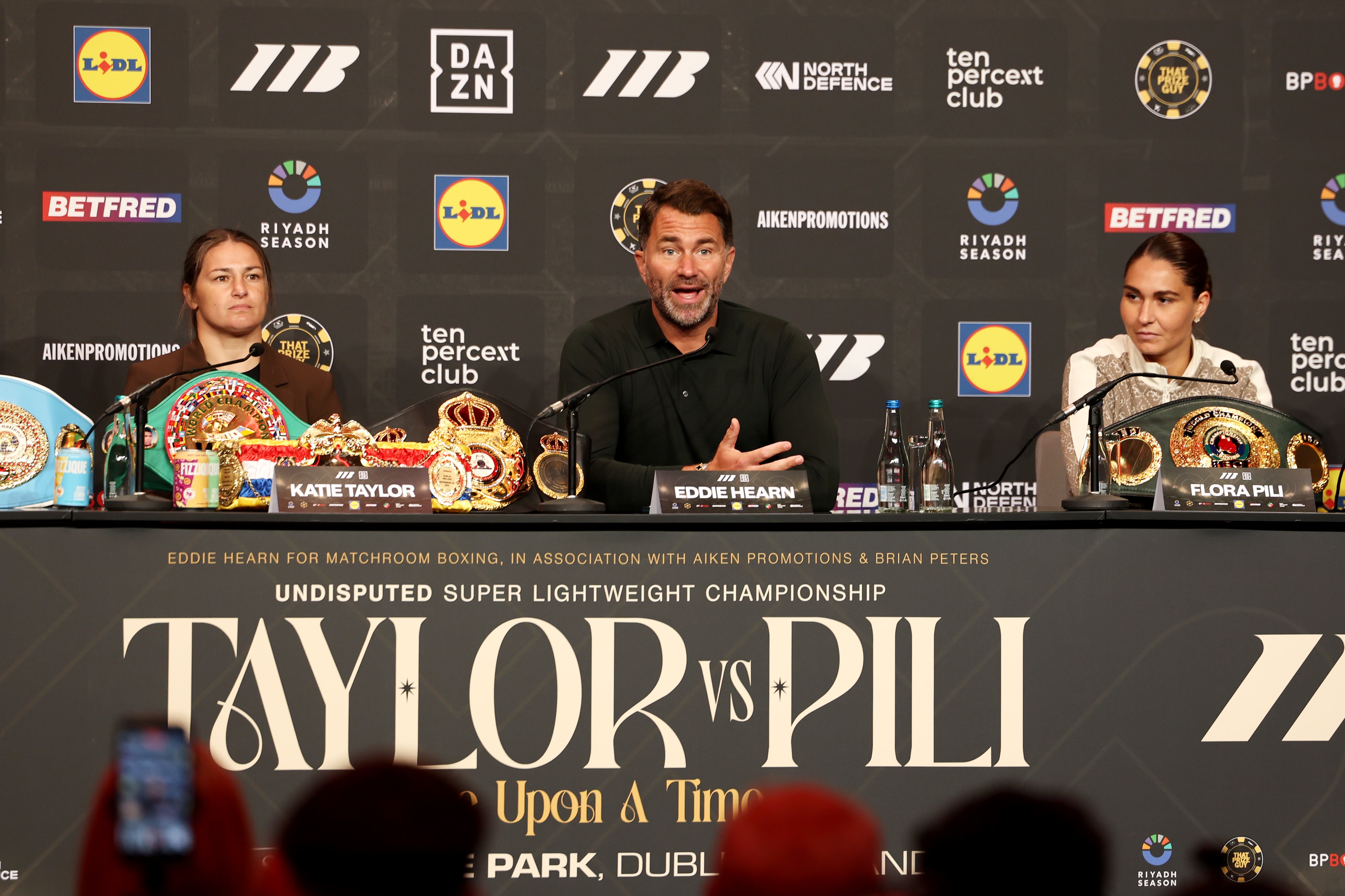 Boxer Katie Taylor, left, will look to finish off her career with another memorable performance (Damien Eagers/PA)