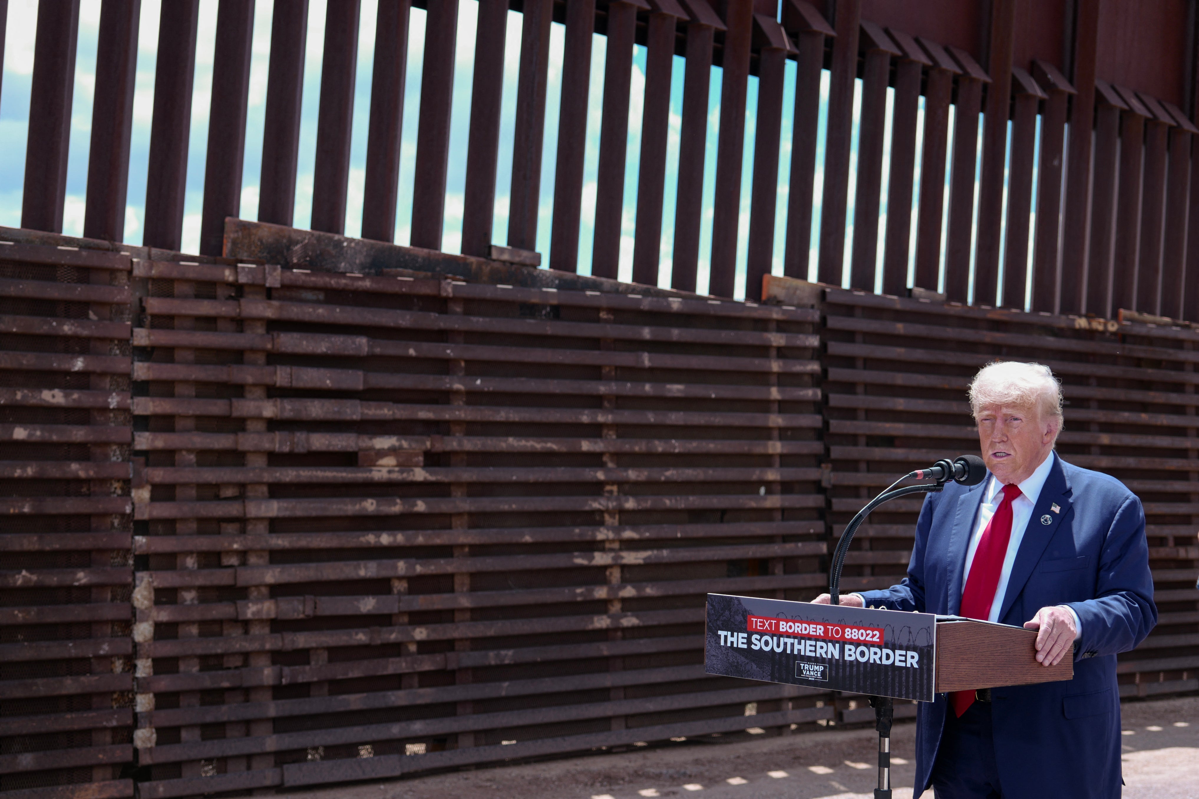 Trump has long sought to deport millions of migrants since he returned to the White House (AFP/Getty)