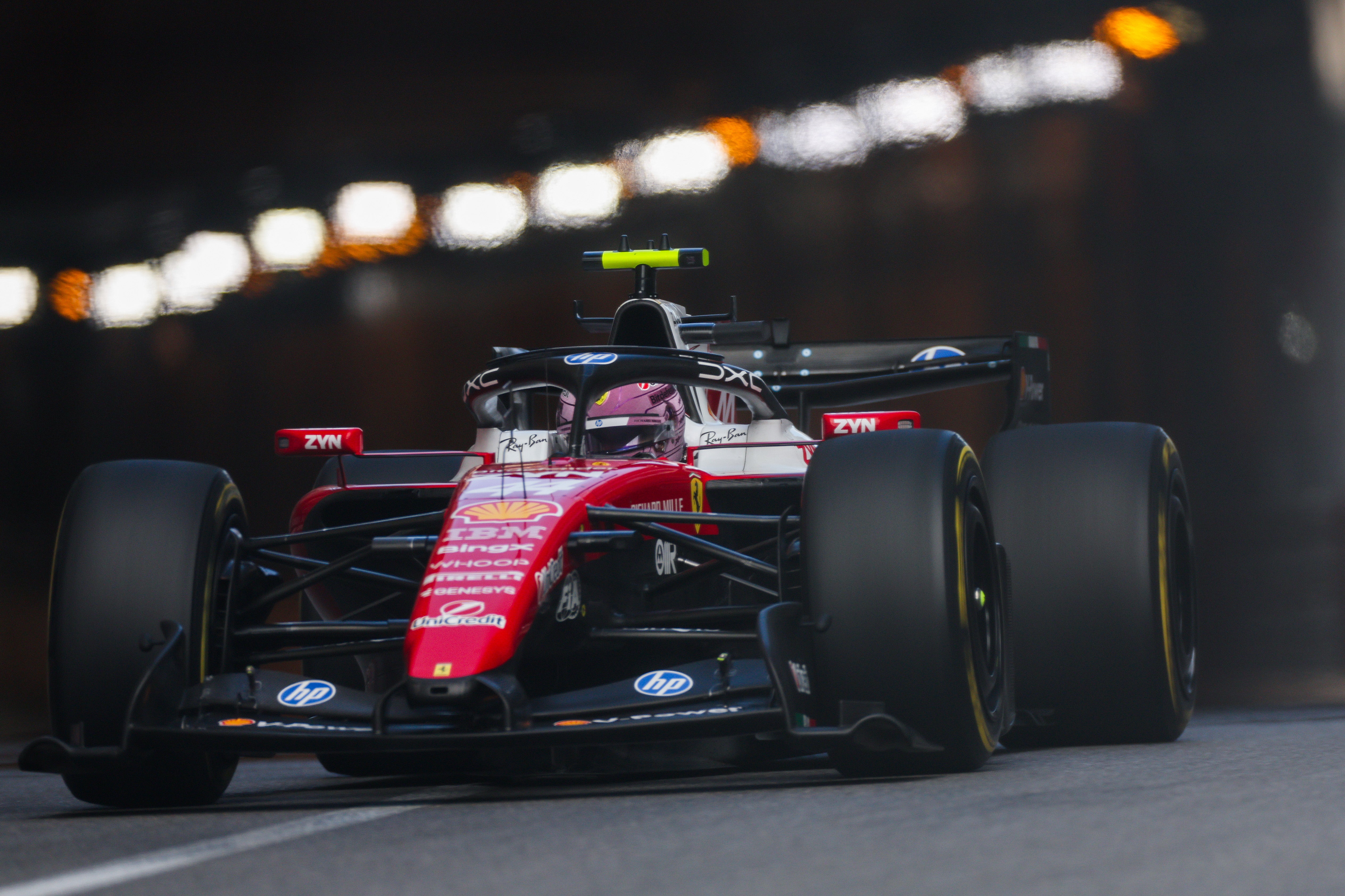 Lewis Hamilton was fastest in second practice on Friday
