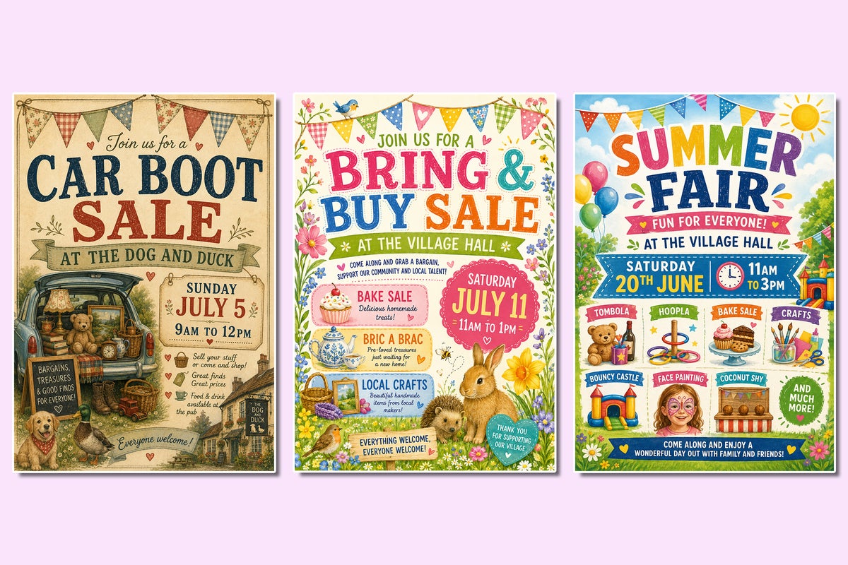 Soulless summer fairs and cute puppies: AI poster slop is taking over a pub near you