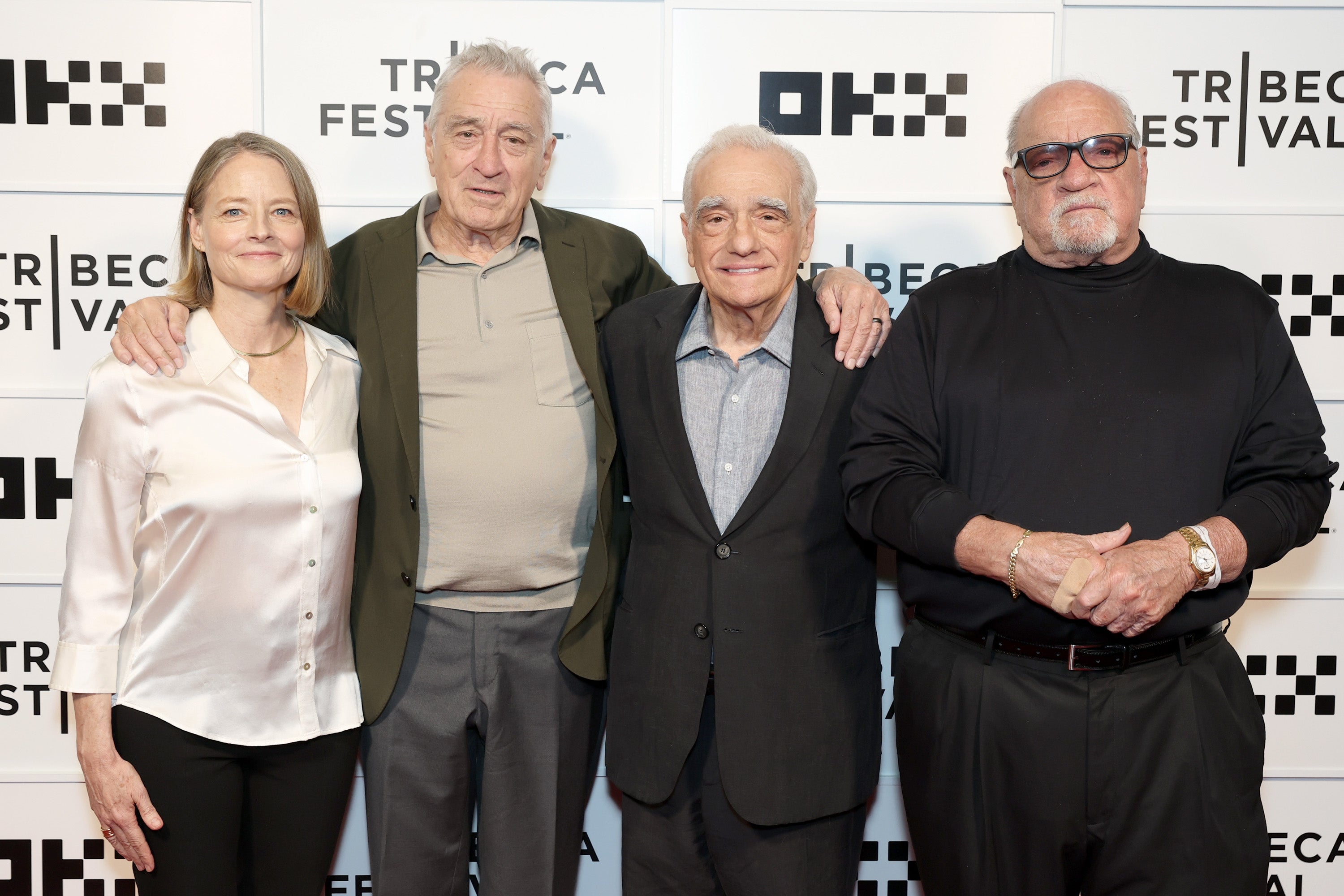 Jodie Foster, Robert De Niro, Martin Scorsese and Paul Schrader attended a 'Taxi Driver' screening and Q&A at the 2026 Tribeca Film Festival (Getty)