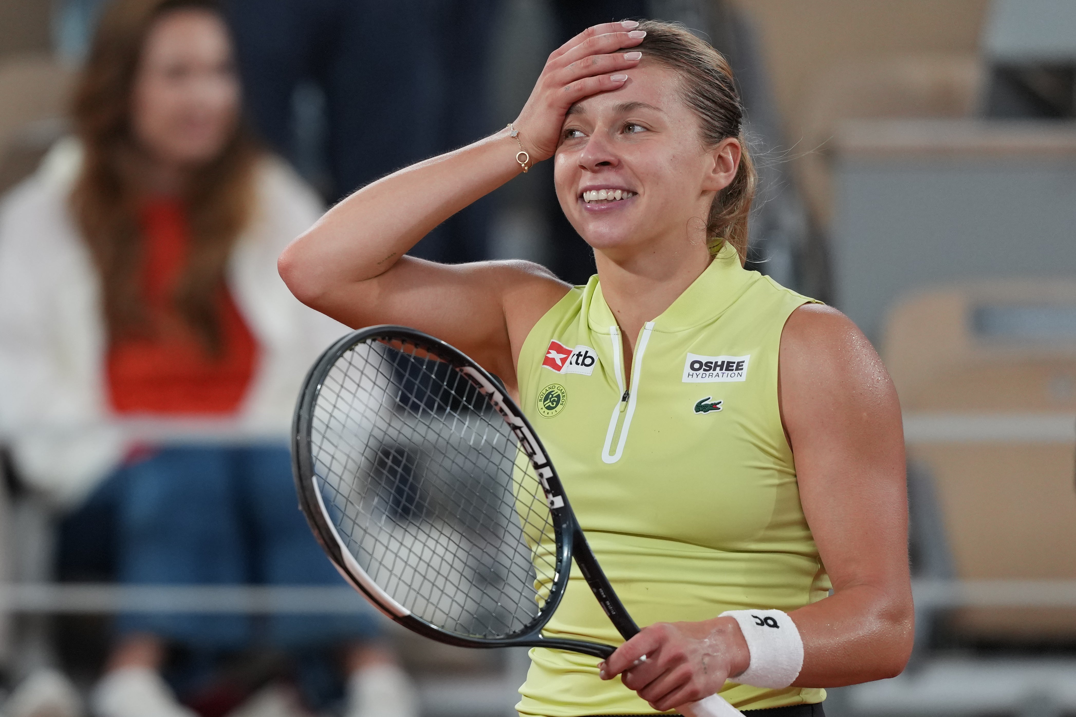 Maja Chwalinska is on the brink of a French Open fairytale (AP)