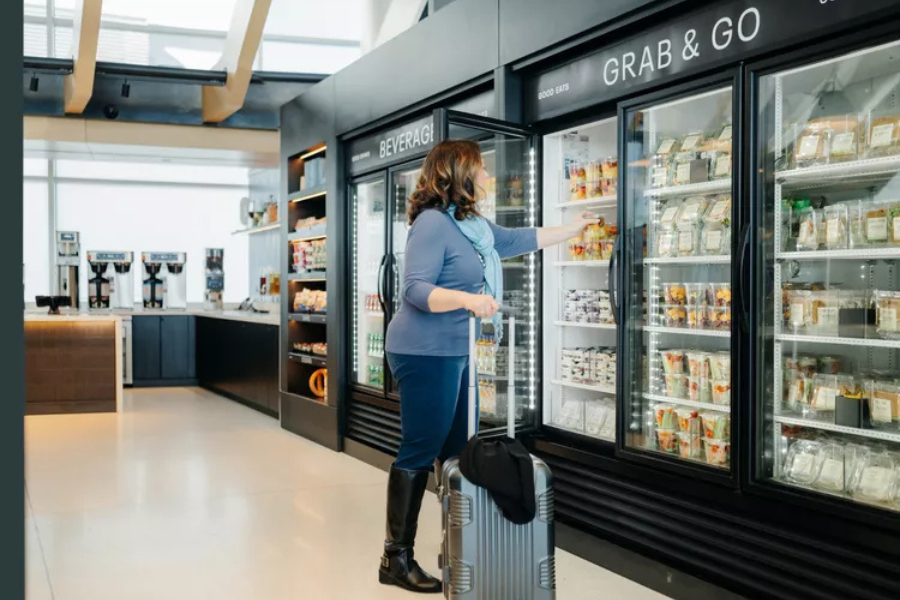United Airlines developed its grab-and-go lounge concept after finding that more than half of its loyalty members preferred taking food and drinks to go rather than staying in a lounge, the company said