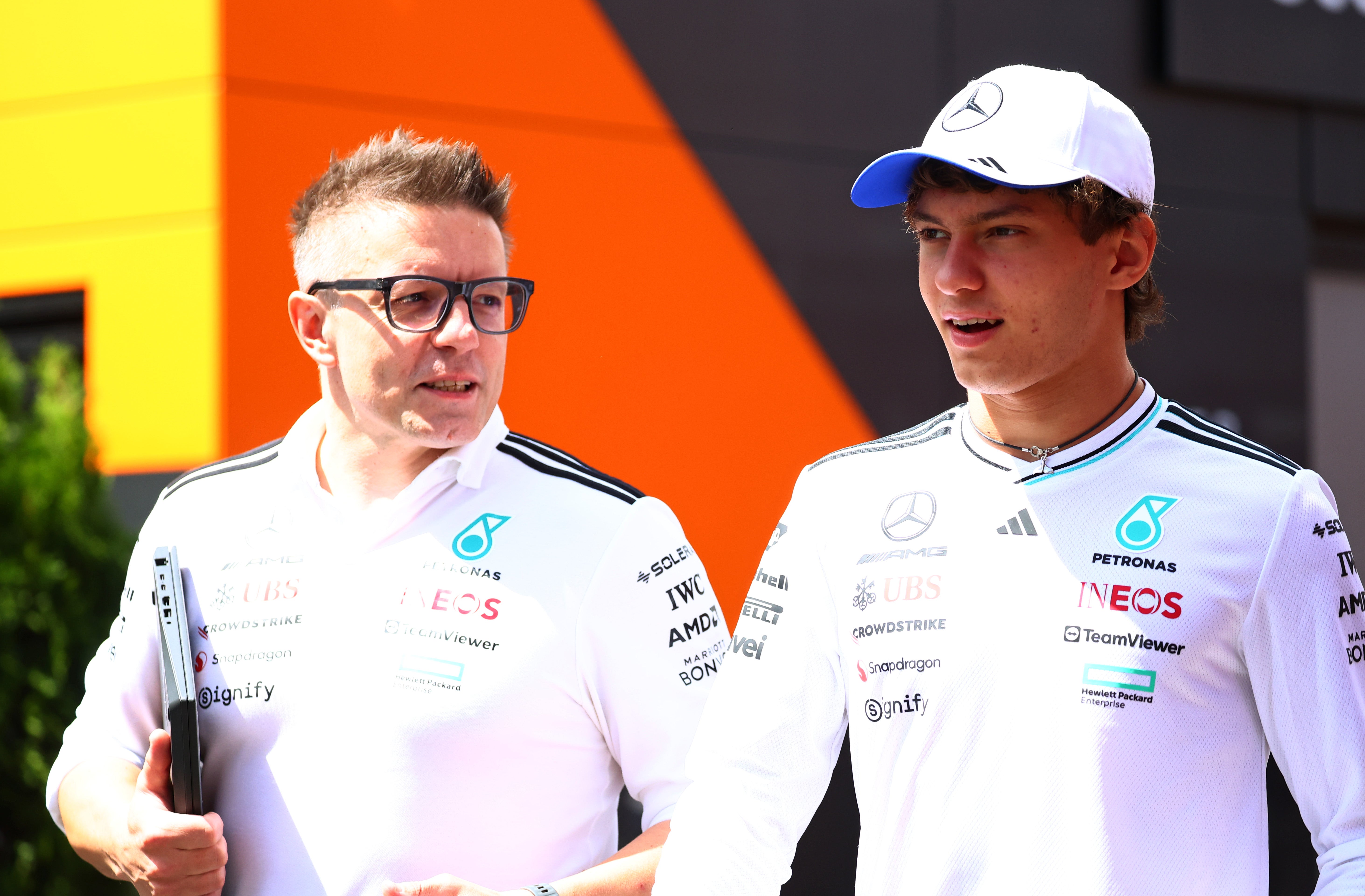 Peter Bonnington and Kimi Antonelli