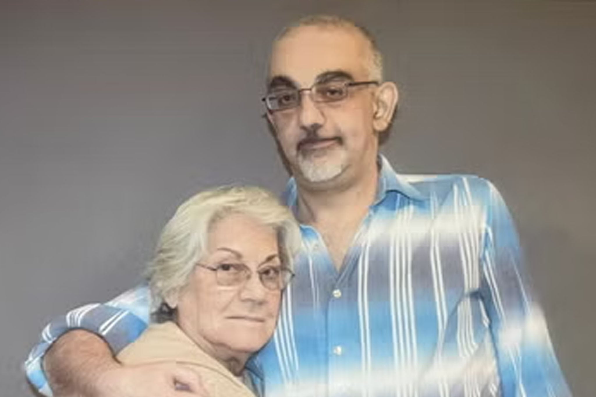 Prisoner Richard Jan, 59, pictured with his mother Peggy in 2020