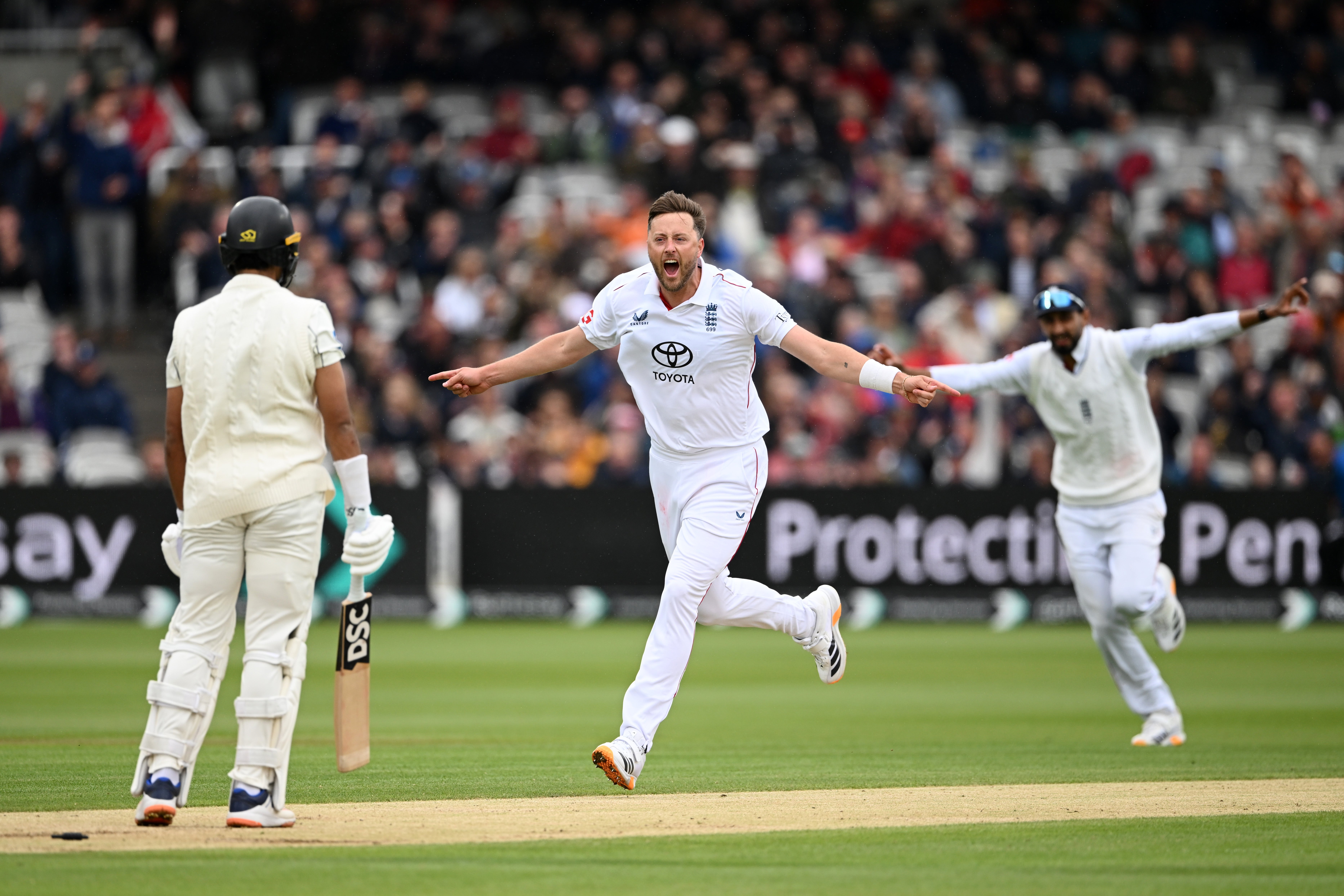 Ollie Robinson struck twice more on day three (Getty)