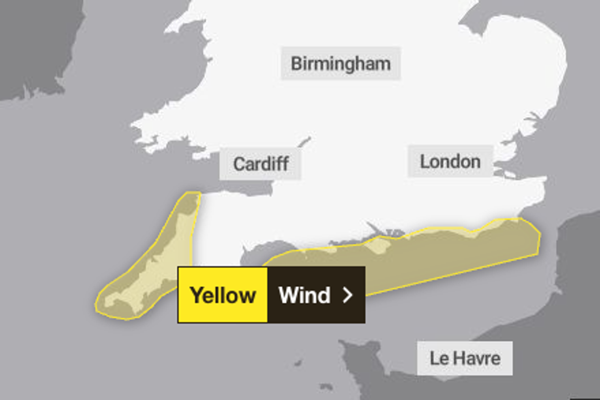 UK weather: Met Office issues yellow warning as south coast set to be lashed by strong winds – UK Times UK weather: Met Office issues yellow warning as south coast set to be lashed by strong winds – UK Times