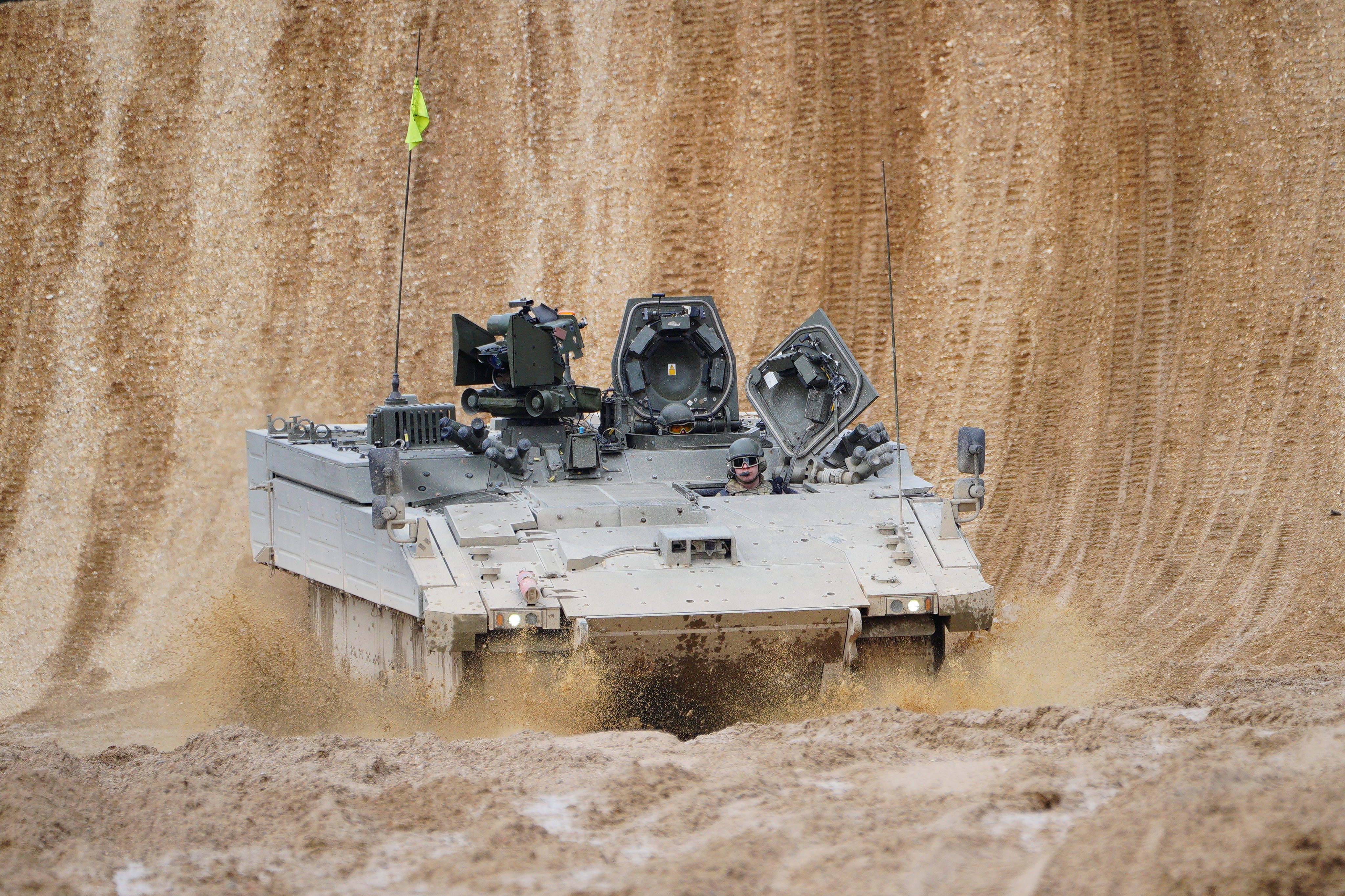 An Ares variant of the Ajax system (Ben Birchall/PA) (PA Archive)