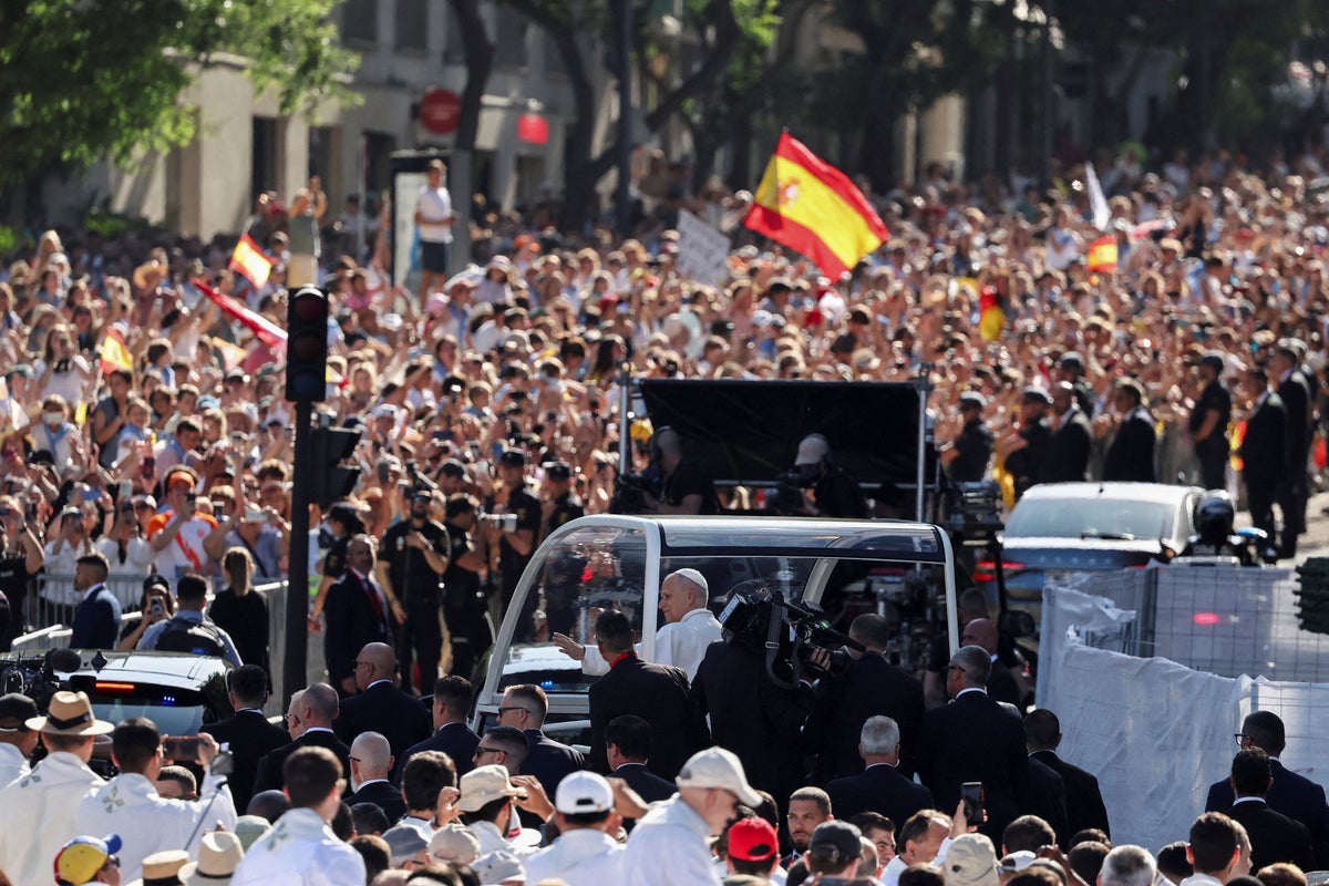More than a million line the streets of Madrid to see Pope Leo – UK Times