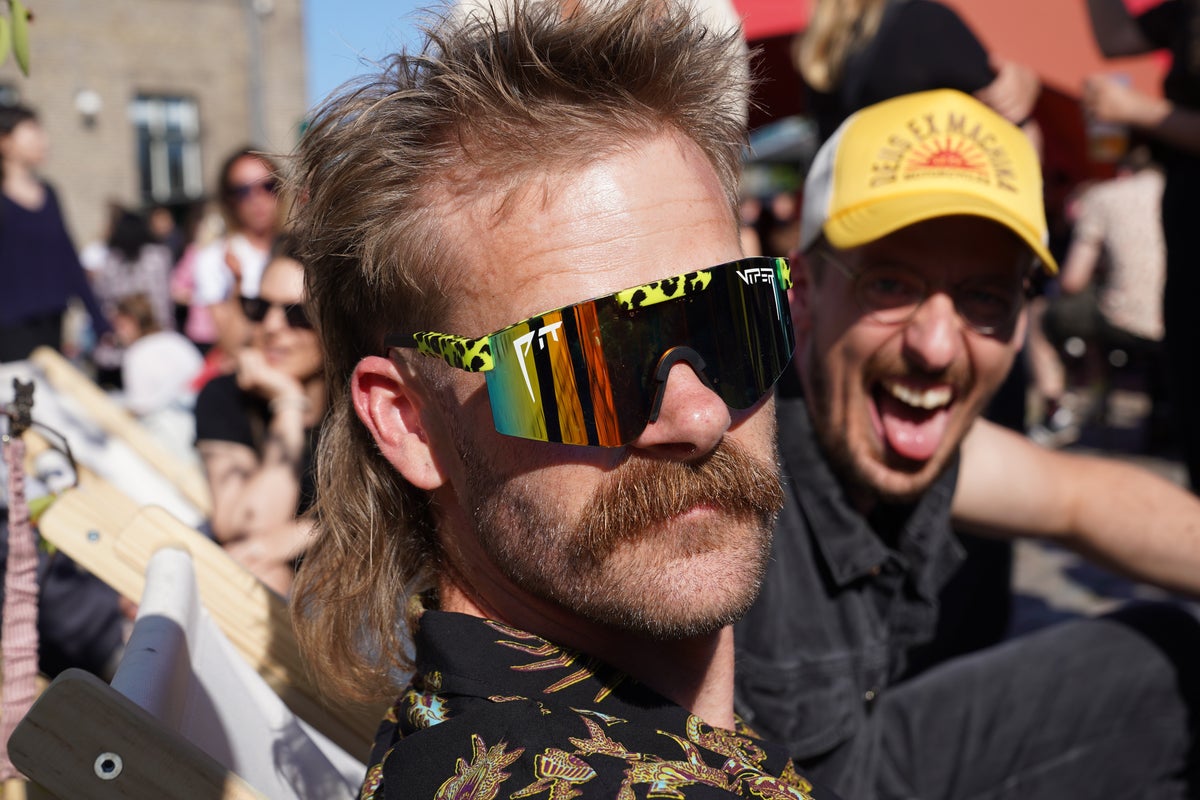 A raucous Copenhagen crowd cheers Denmark’s 2026 Mullet Cham