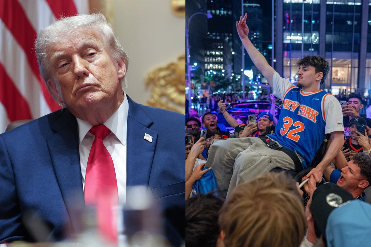 New Yorkers go scorched earth on Trump attendance at Knicks-Spurs Game 3: ‘Selfish weirdo’ – UK Times New Yorkers go scorched earth on Trump attendance at Knicks-Spurs Game 3: ‘Selfish weirdo’ – UK Times