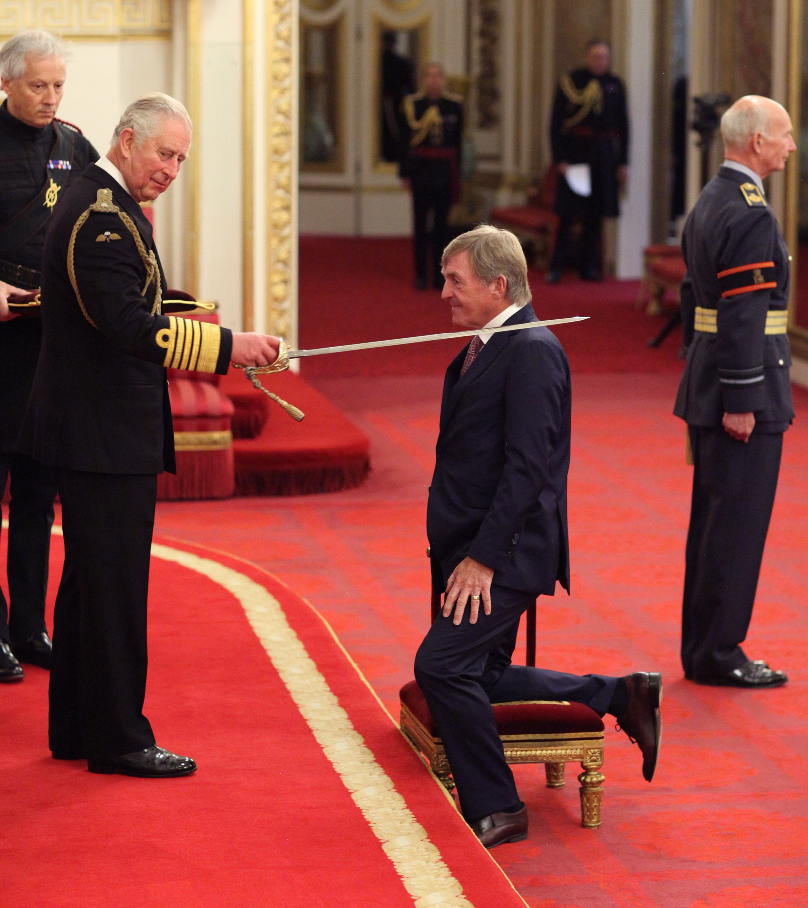 Former Liverpool striker and manager Kenny Dalglish was knighted, on this day in 2018 (Yui Mok/PA)