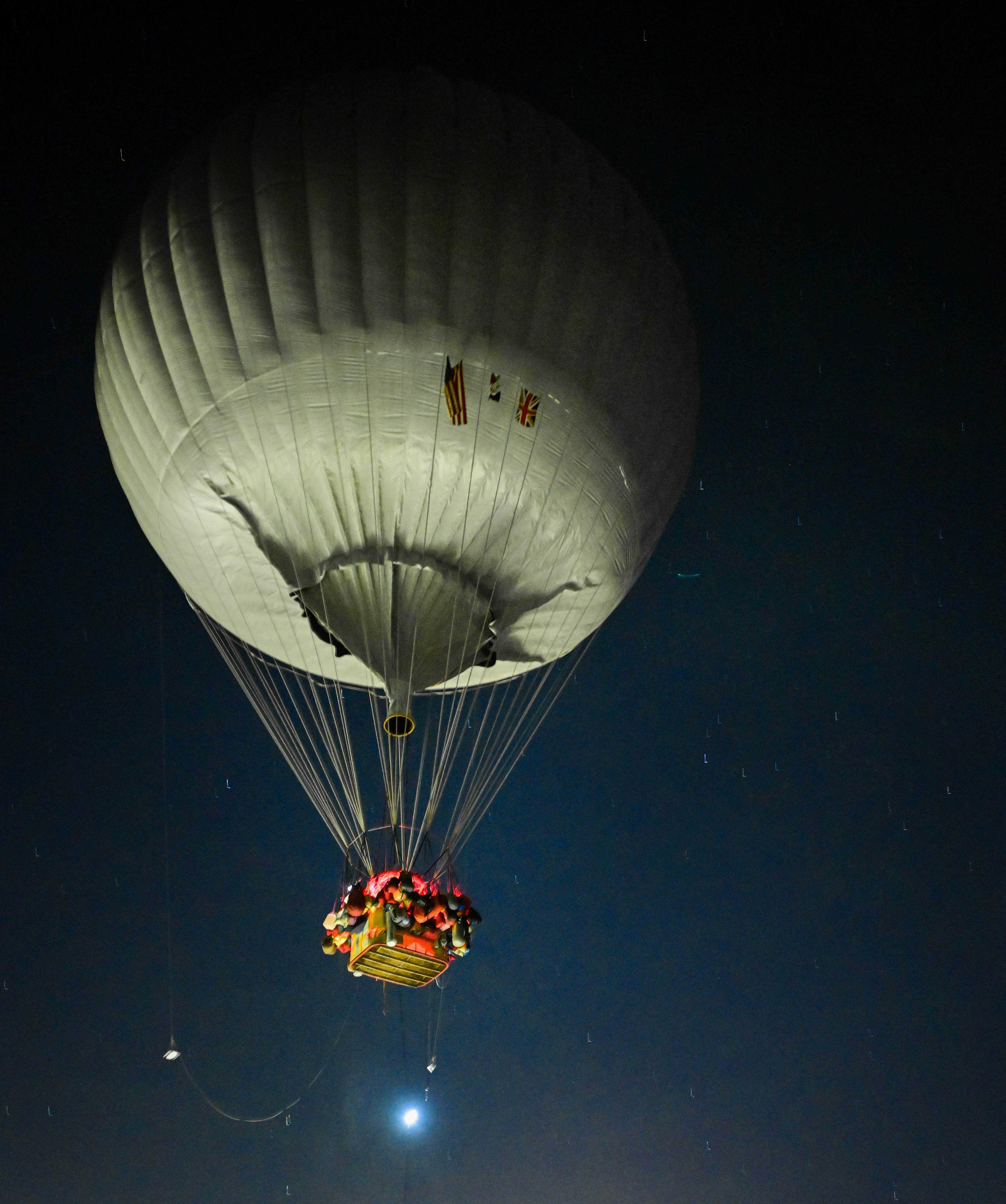 Alicia Hempleman-Adams and her co-pilots Peter Cuneo and Bert Padelt take off from Presque Isle, Maine (Paul Cyr/PA) (PA Media)
