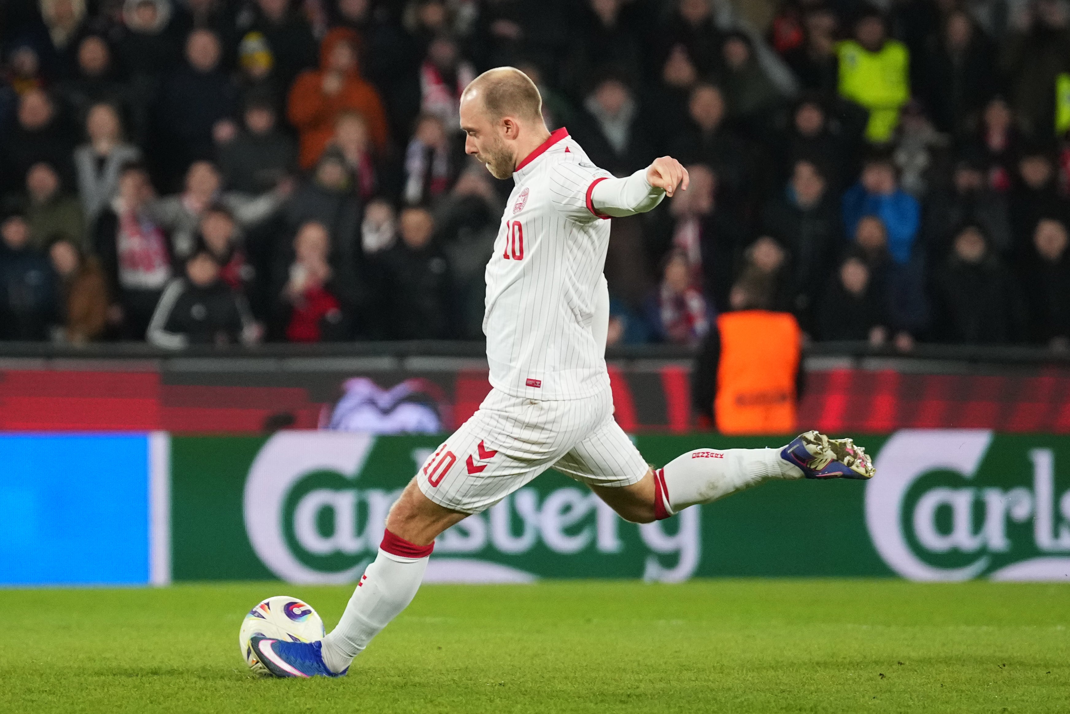 Christian Eriksen of Denmark collapsed during a friendly against Ukraine (Getty)
