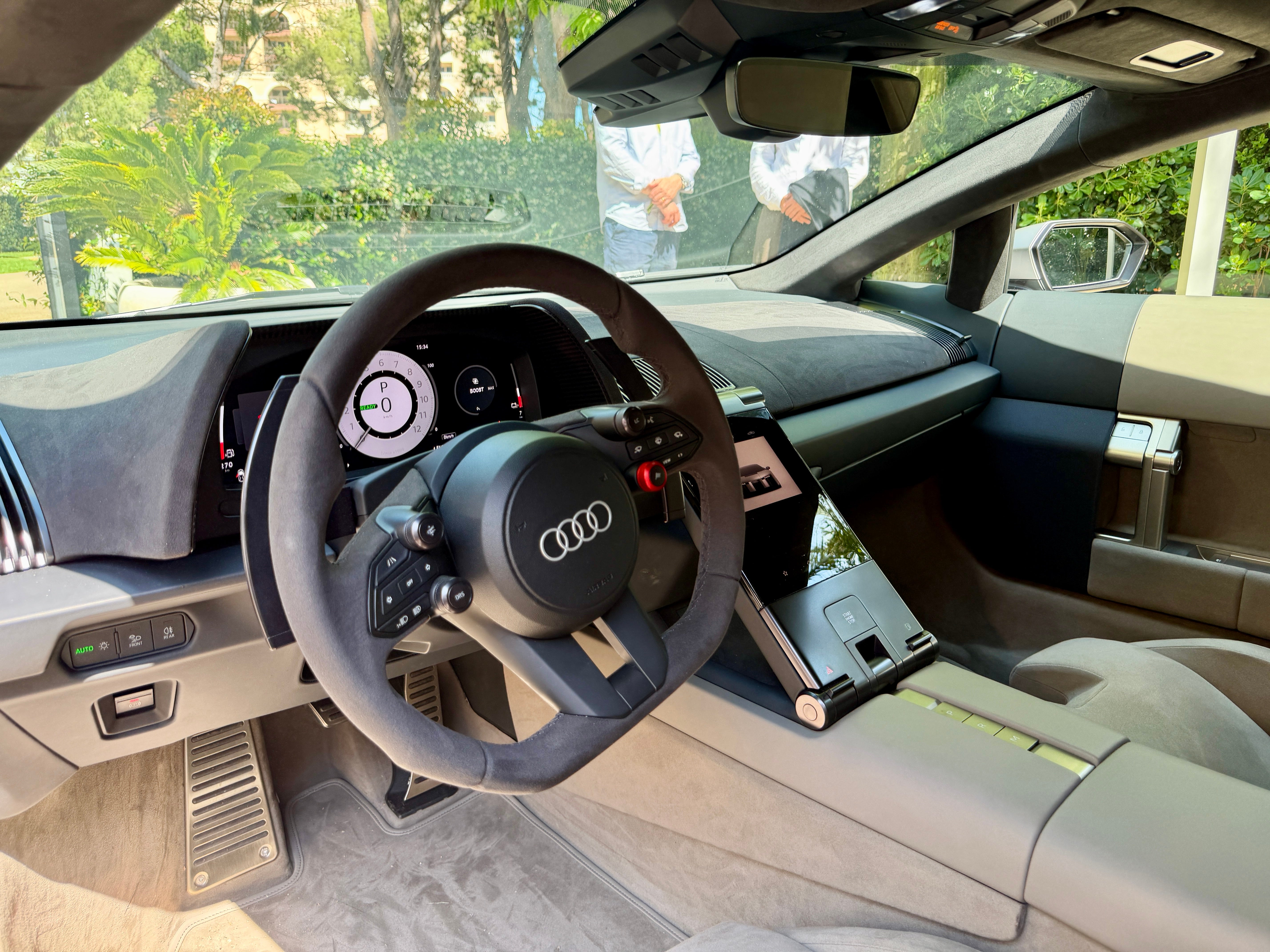 The Audi Nuvolari's interior has been designed to be easy to get in and out of