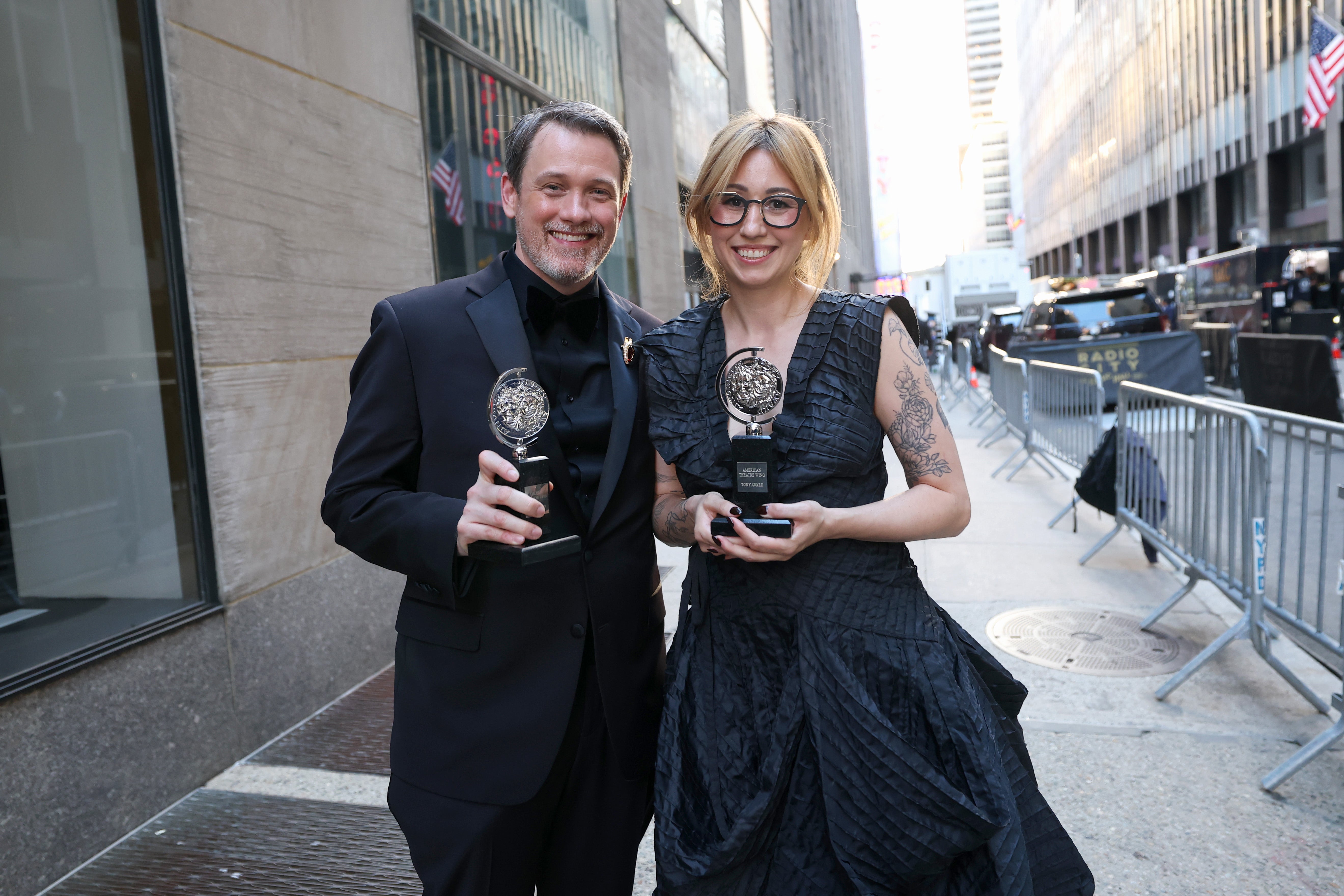 Michael Arden and Jen Schriever won for their lighting design on ‘The Lost Boys’