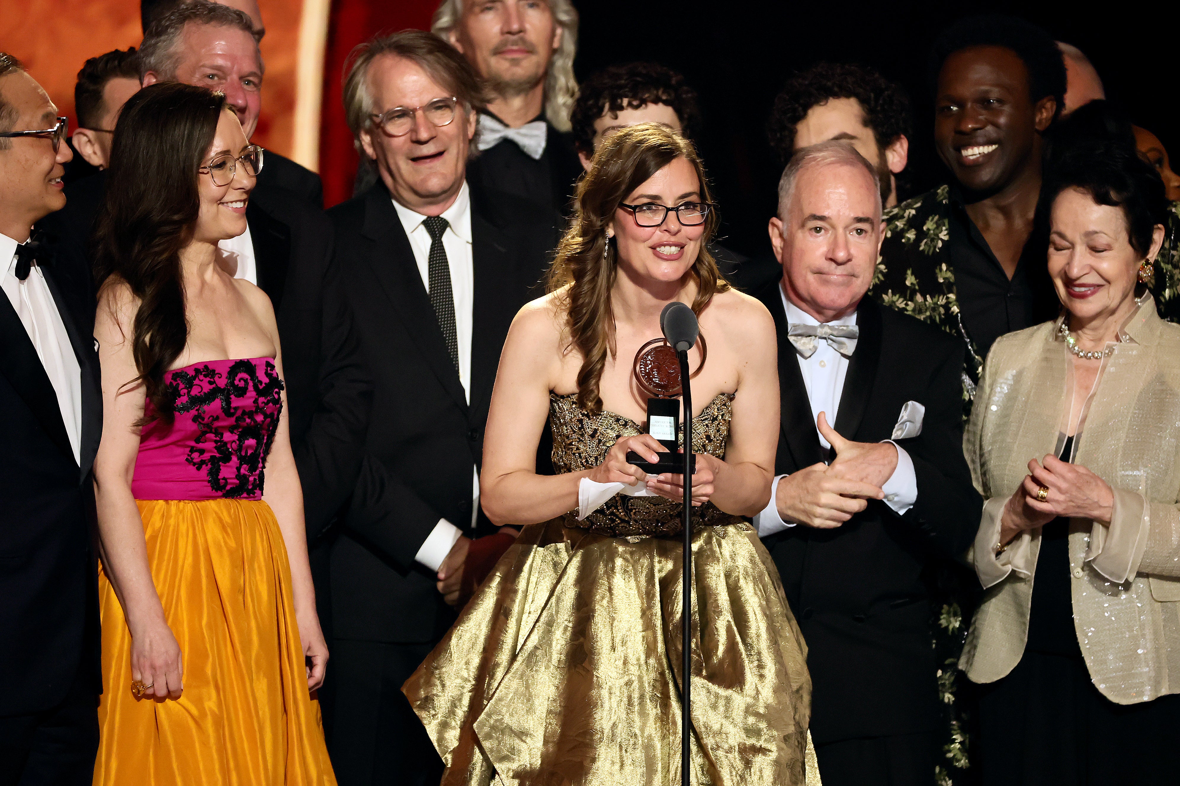 Lear deBessonet accepted the Best Revival of a Musical award for ‘Ragtime’