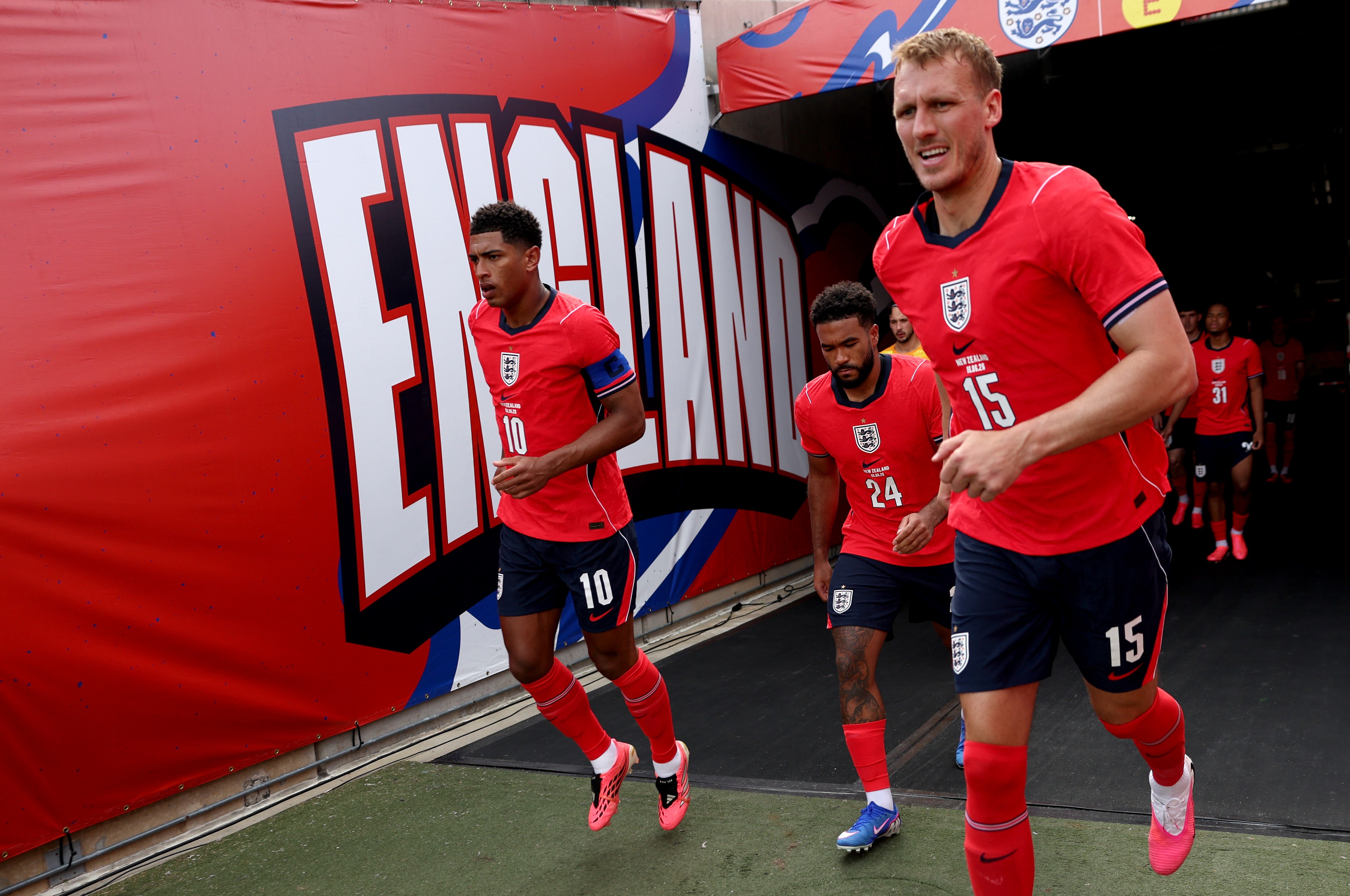 Burn played 45 minutes against New Zealand in England's first World Cup warm up