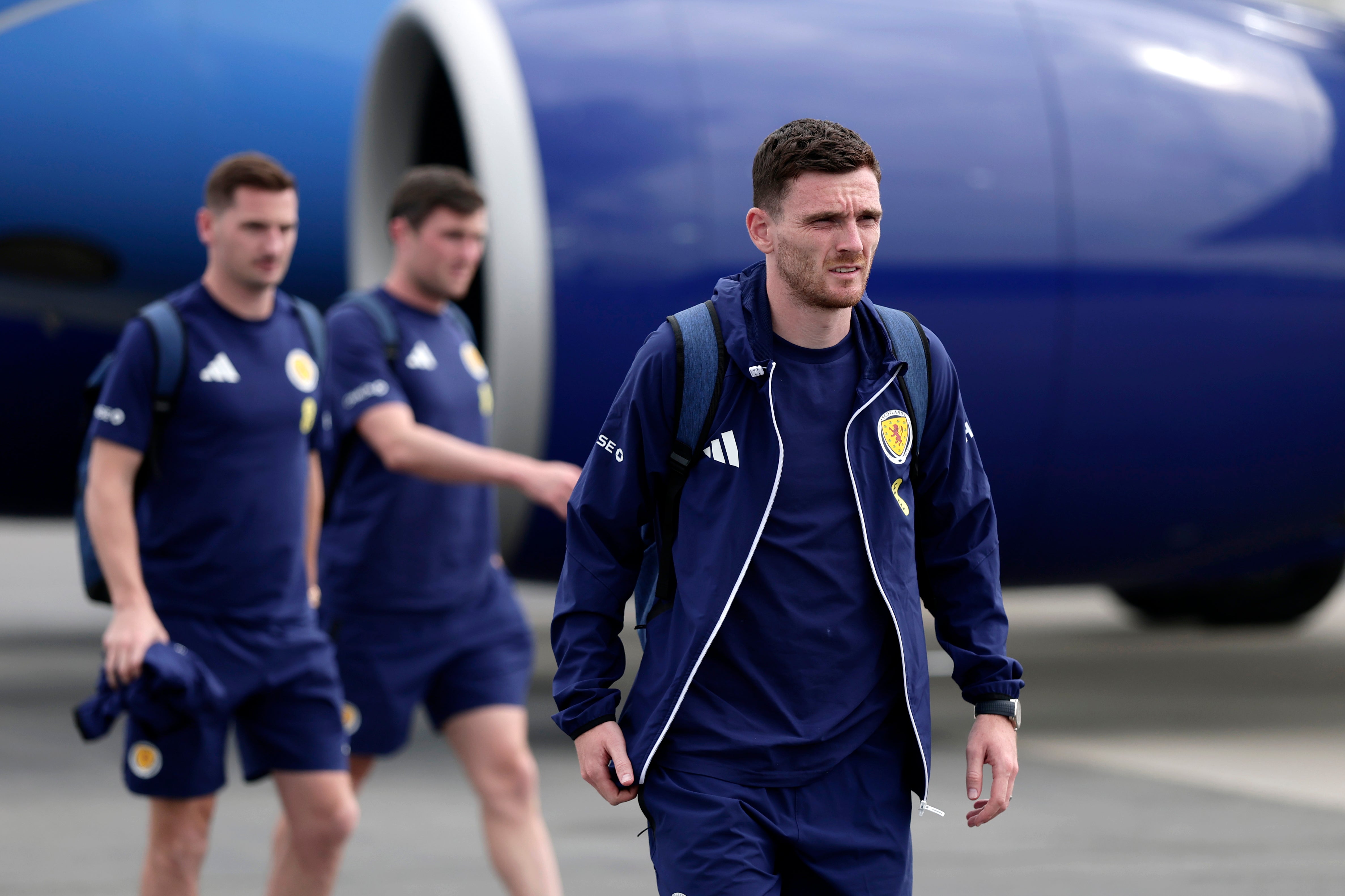 Scotland have arrived at their World Cup base in North Carolina