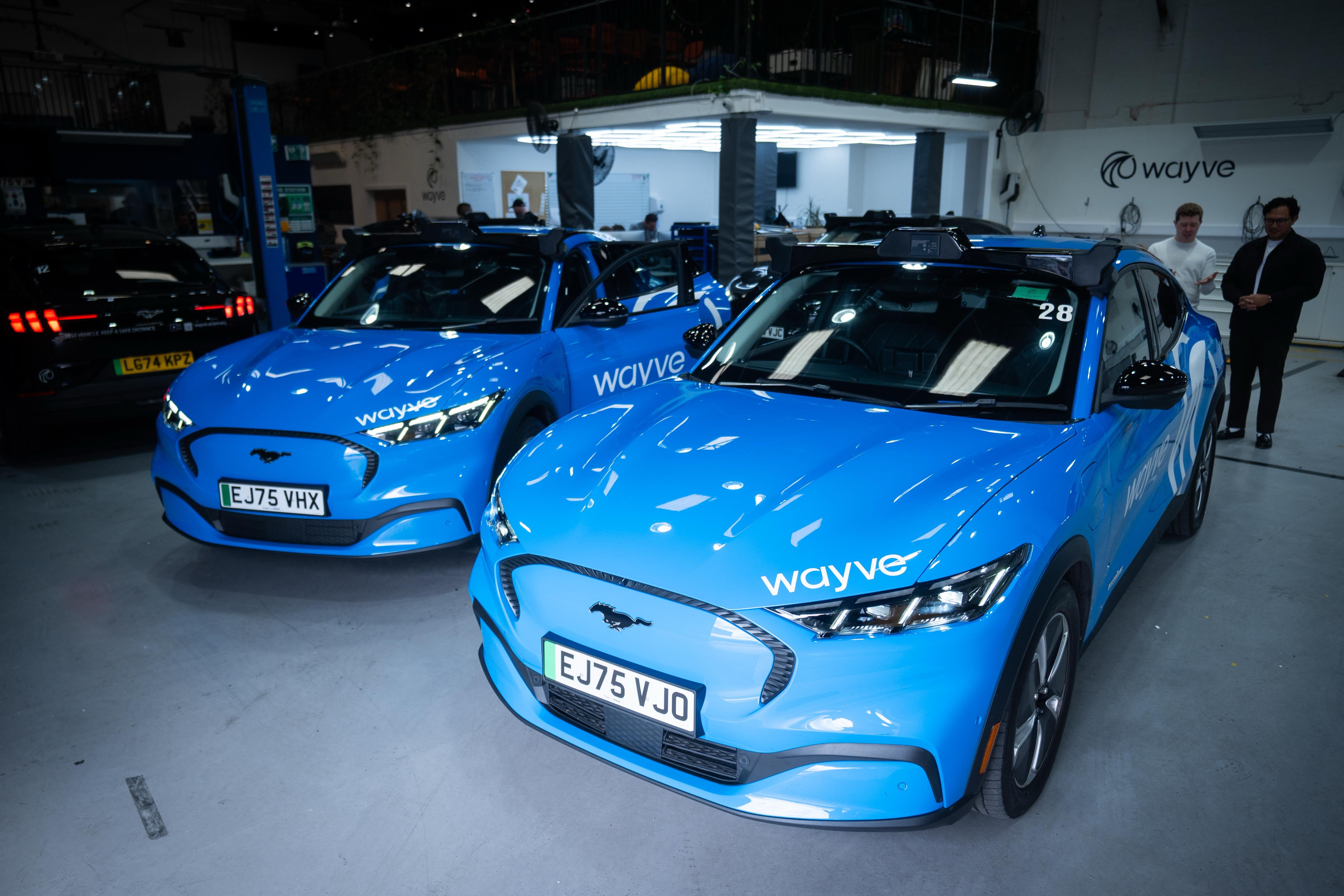 The first vehicles in the Wayve London fleet will be Ford Mustang Mach-E SUVs (James Manning/PA)