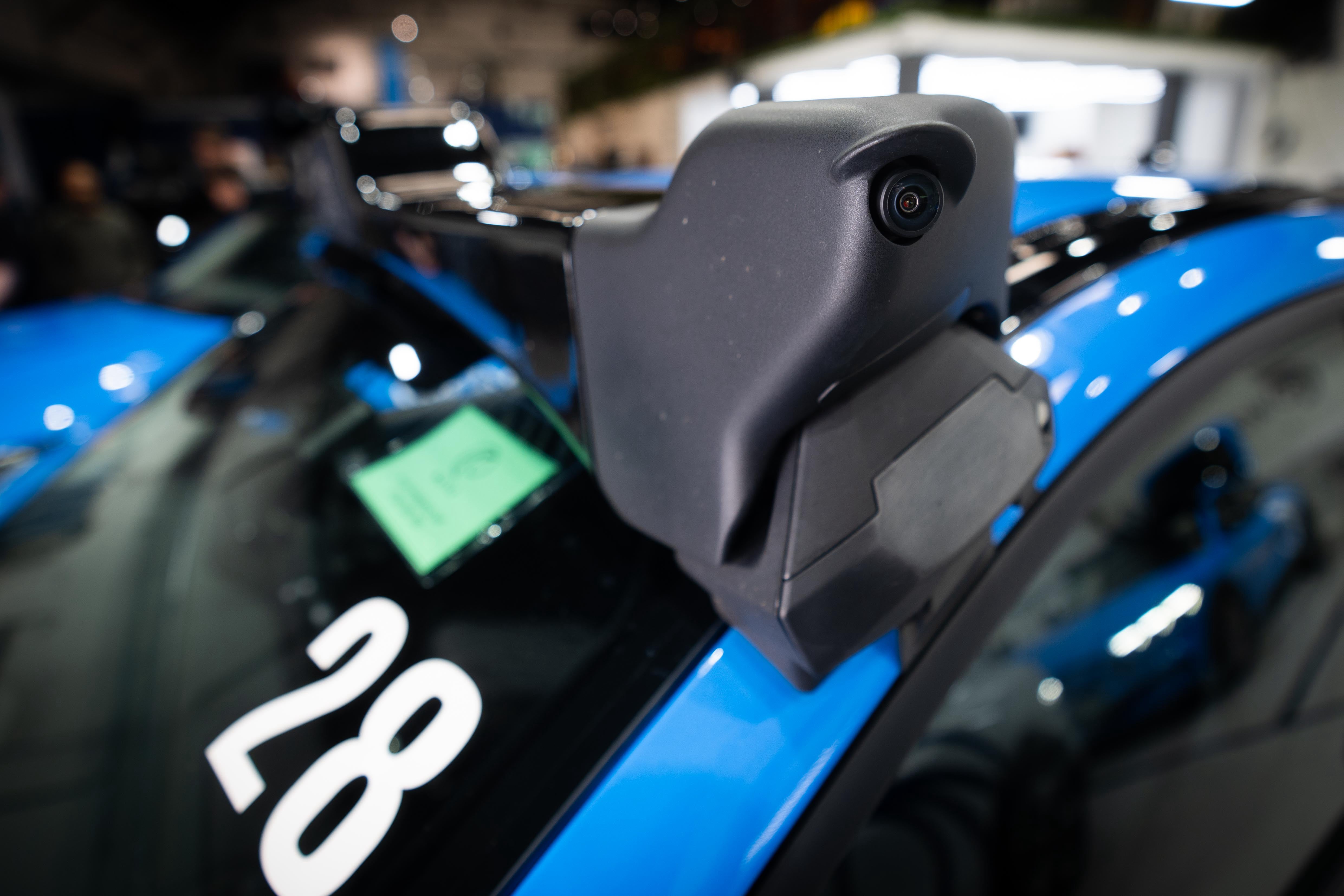Sensors guide the Wayve vehicles through traffic and around obstacles (James Manning/PA)