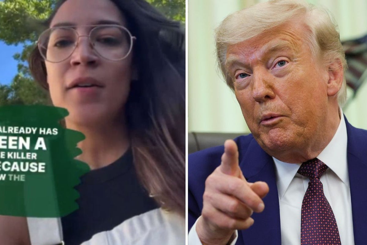 AOC slams ‘vibe killer’ Trump for attending Knicks