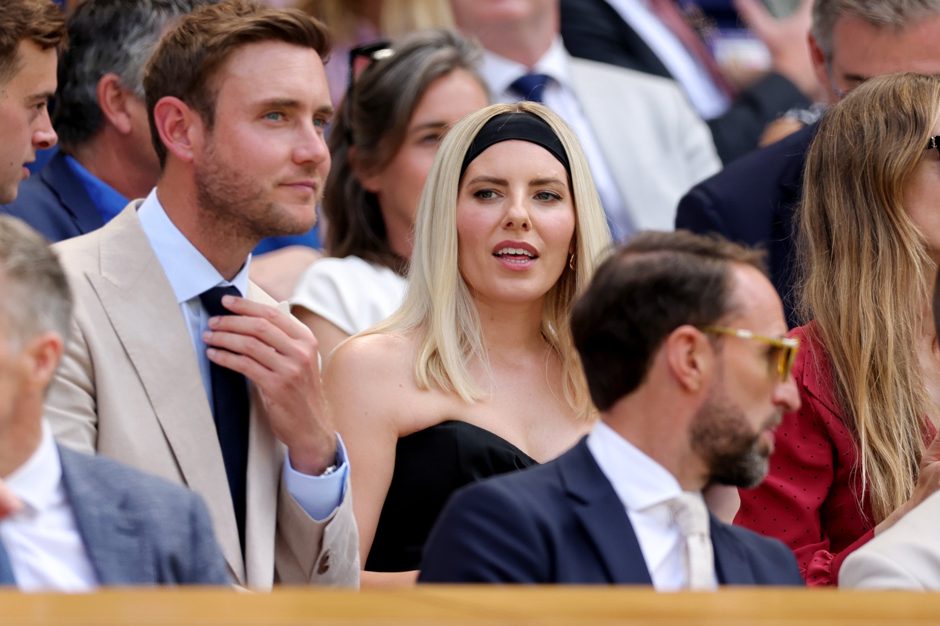 The singer thanked her fiancé, cricketer Stuart Broad, for finding her after she collapsed (Getty)