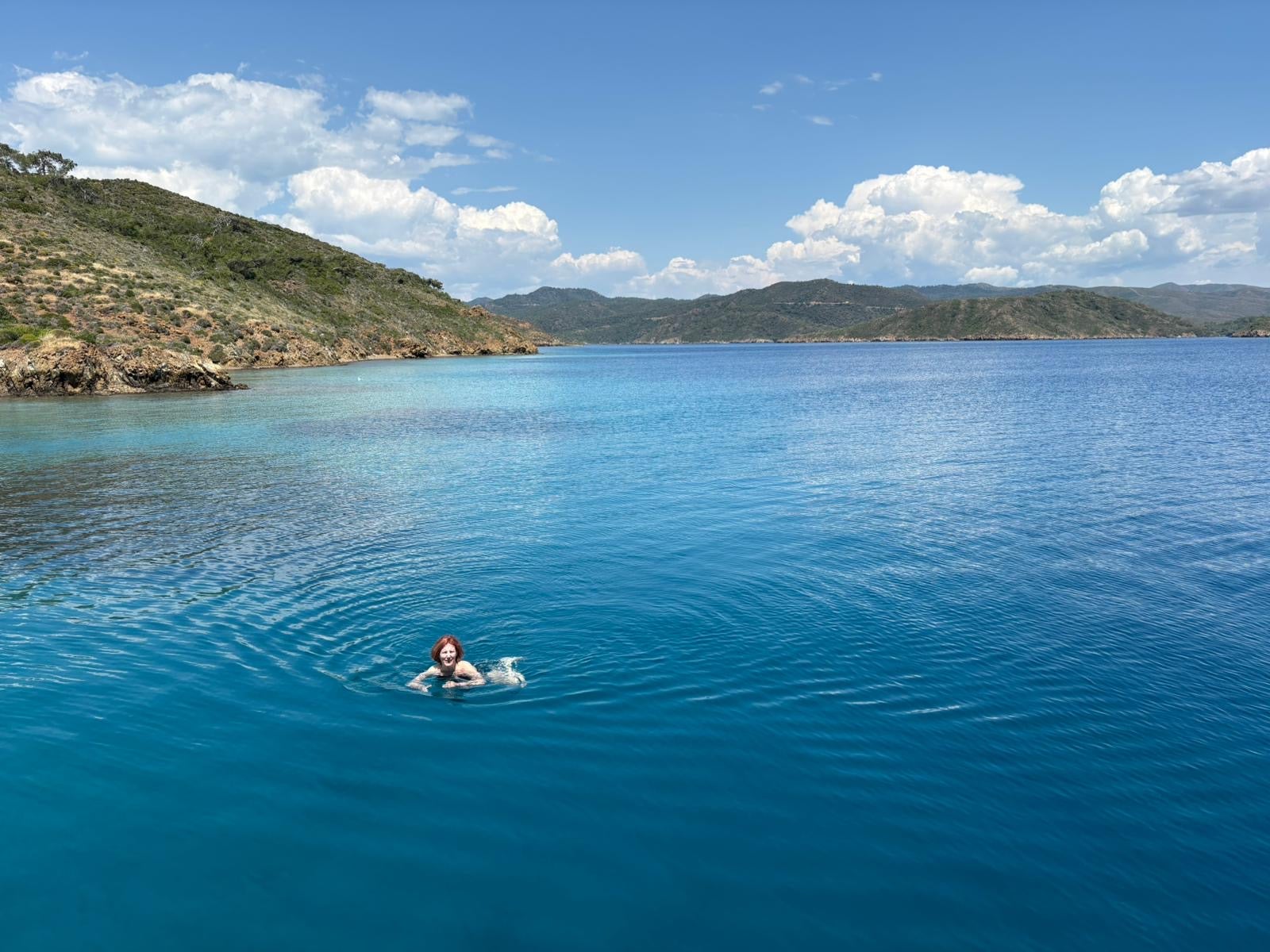 Rebecca relished the opportunity for spontaneous excursions and swims