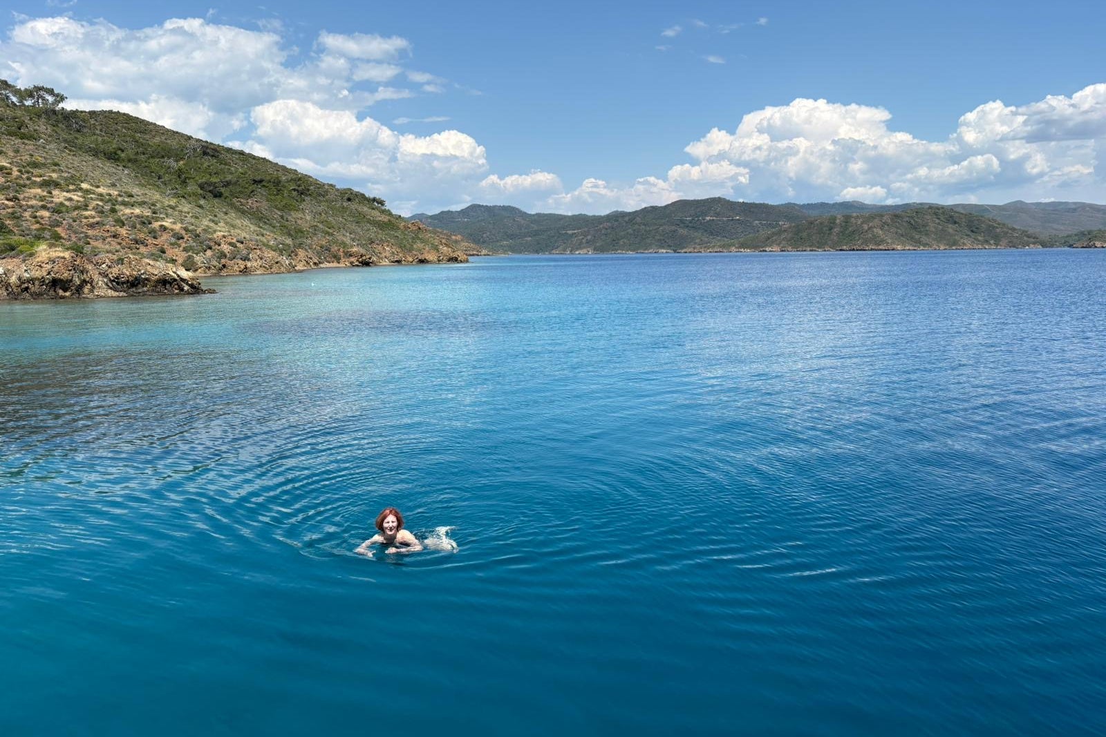 Rebecca relished the opportunity for spontaneous excursions and swims (Rebecca Hall)
