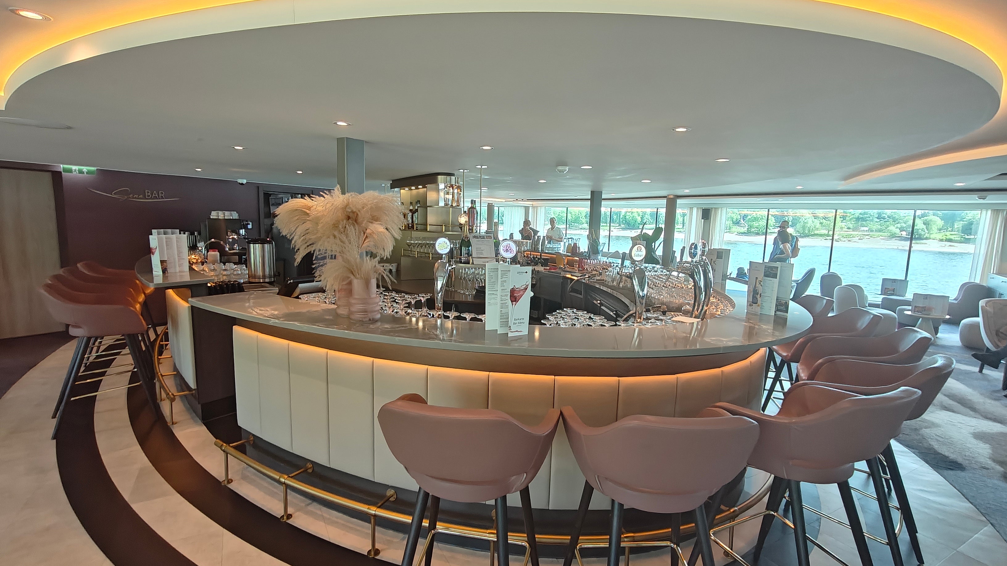 The Sena Bar provided the perfect place to relax indoors