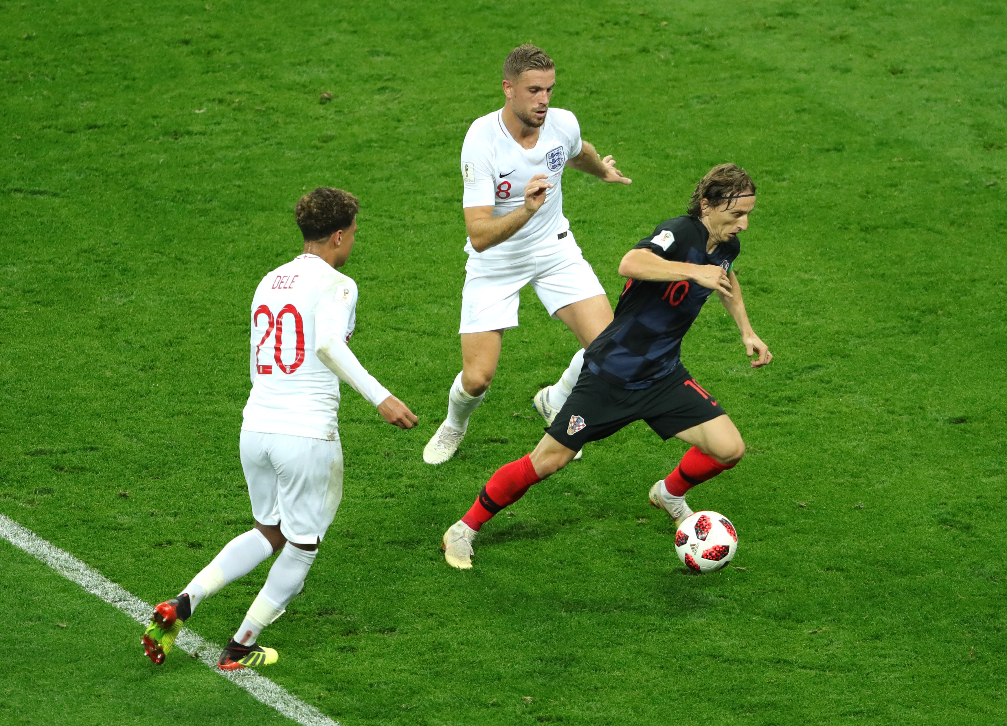 Luka Modric ran the show against England in the World Cup semi-final in 2018