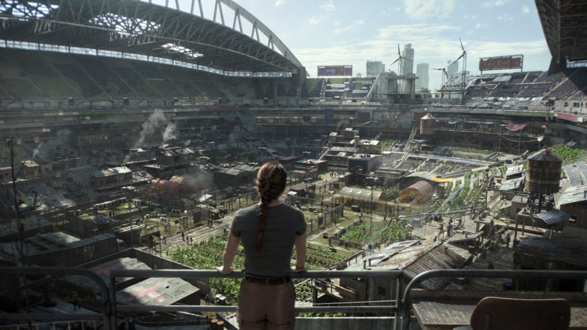 Abby returns to SoundView Stadium — home of the Washington Liberation Front — in ‘The Last of Us’ season two. The World Cup may have interrupted filming on season three (HBO)
