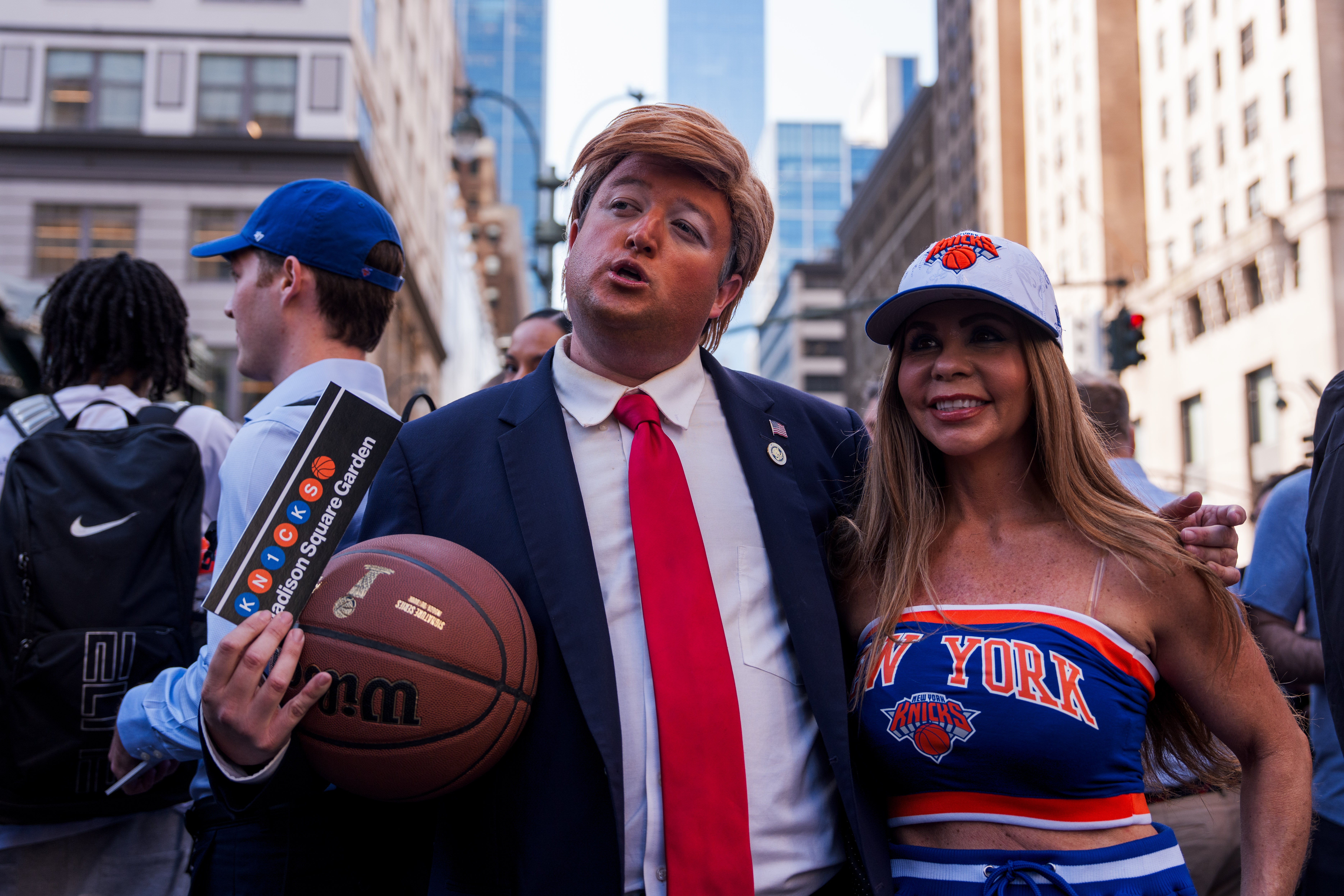 Trump is attending Game 3 of the NBA Finals later tonight at MSG (Getty Images)