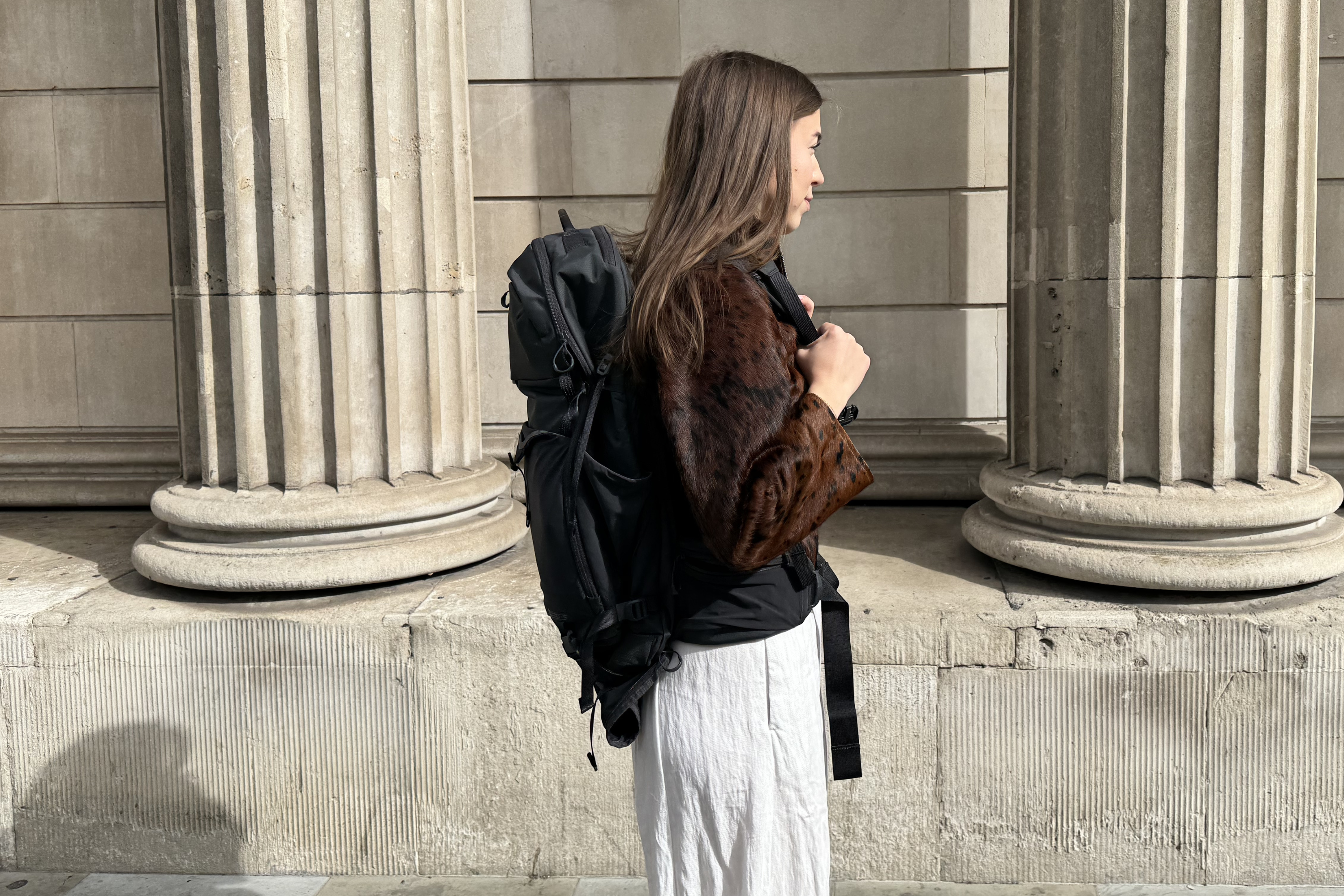 I tested the Stubble & Co motion adventure pack 38l on my commute across London (Niki Cottrell/The Independent)