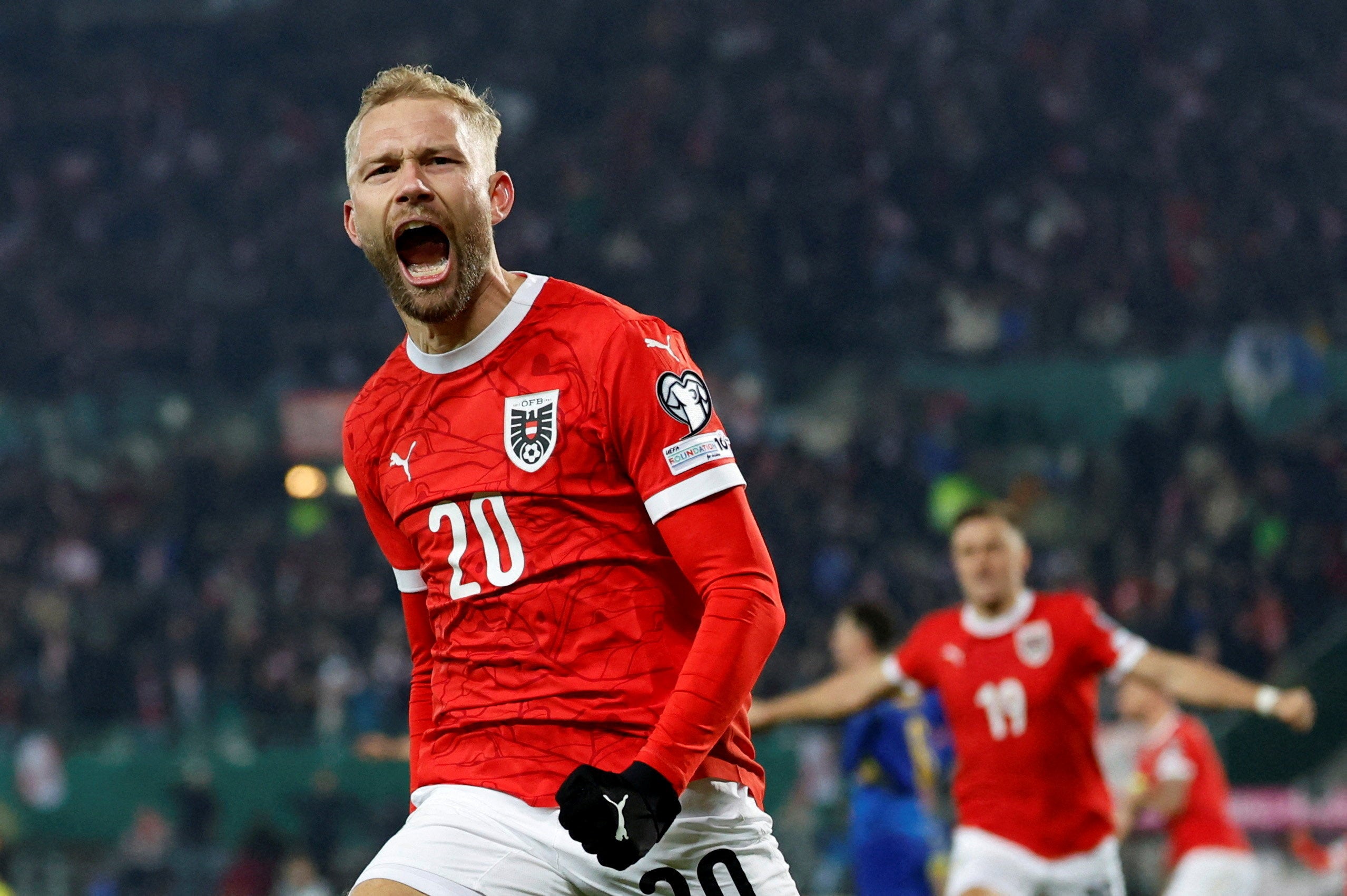 Bayern Munich's Konrad Laimer is a key presence due to his versatility and work rate all over the pitch