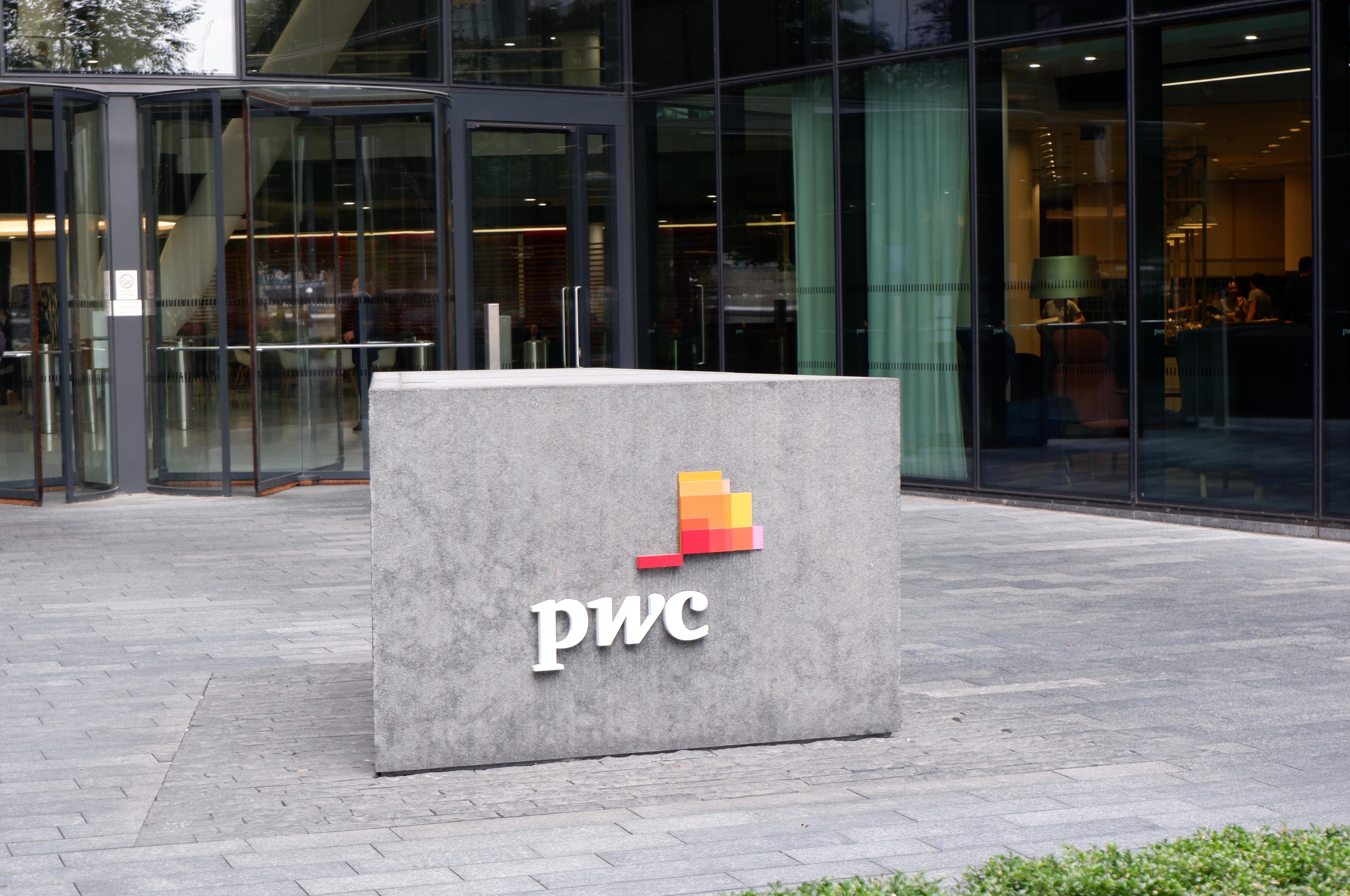 PH0KM0 PWC office at More London complex, London (UK). PWC is a professional services firm which provides audit, tax and advisory services worldwide.