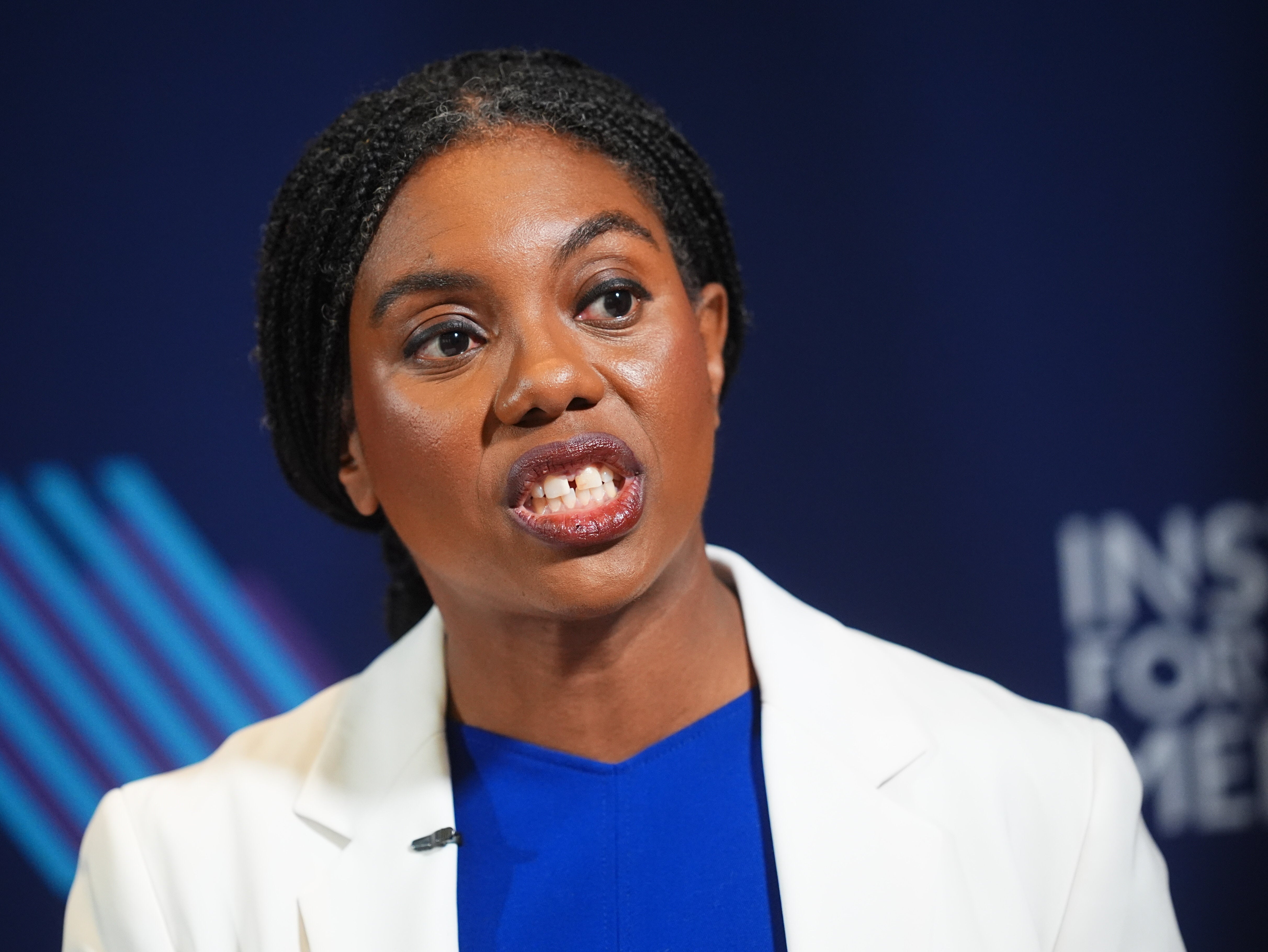 Conservative Party leader Kemi Badenoch has repeatedly called for a ban (James Manning/PA)