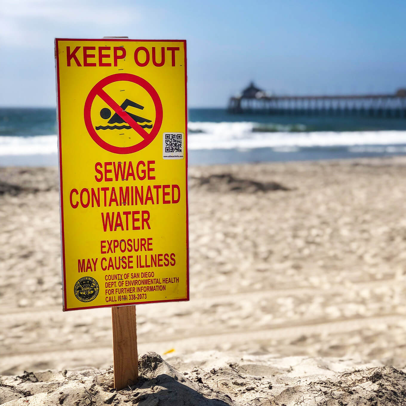 The beaches at Imperial Beach in southern California have been closed for years due to toxic water