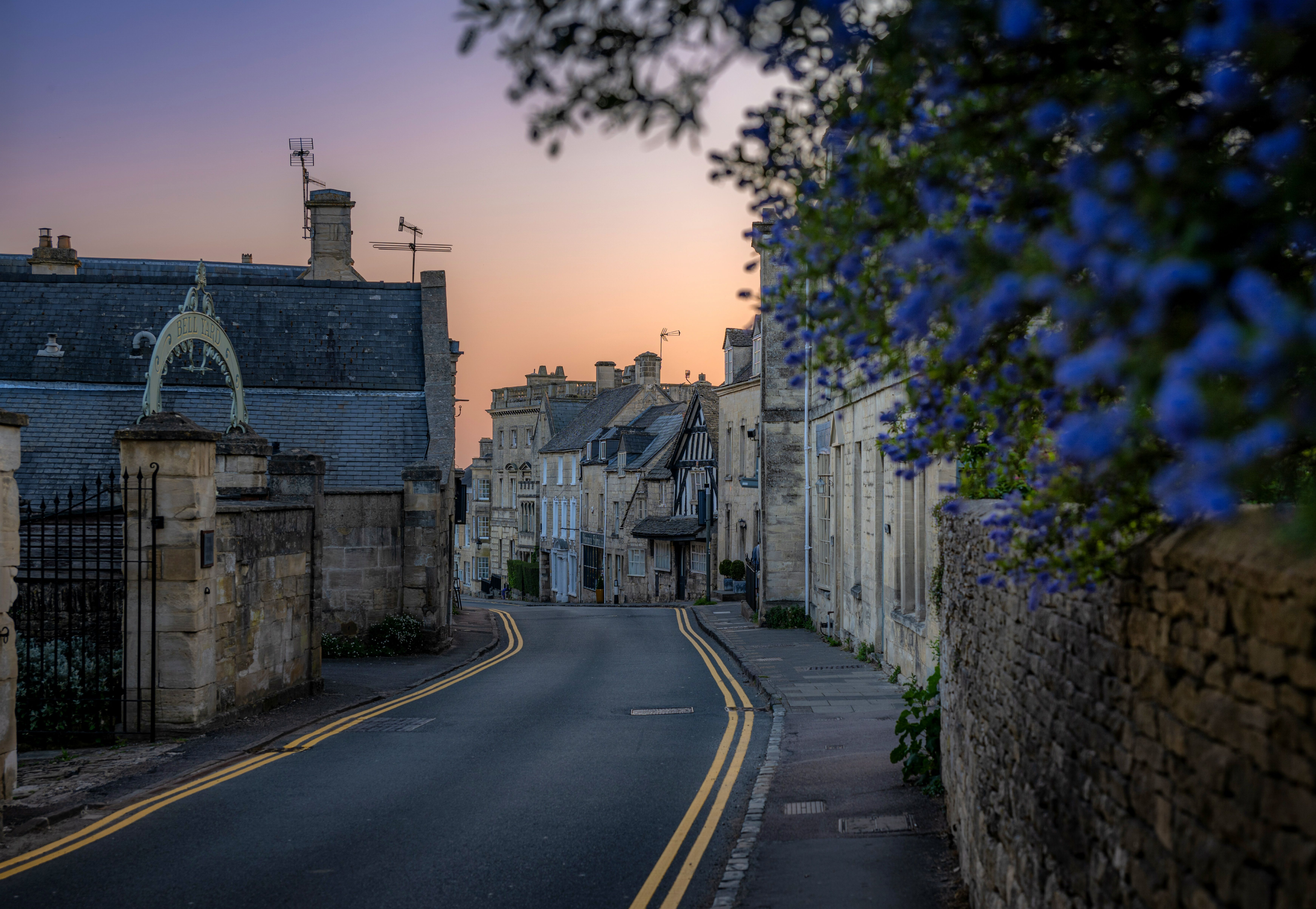 Painswick is characterised by its stone buildings