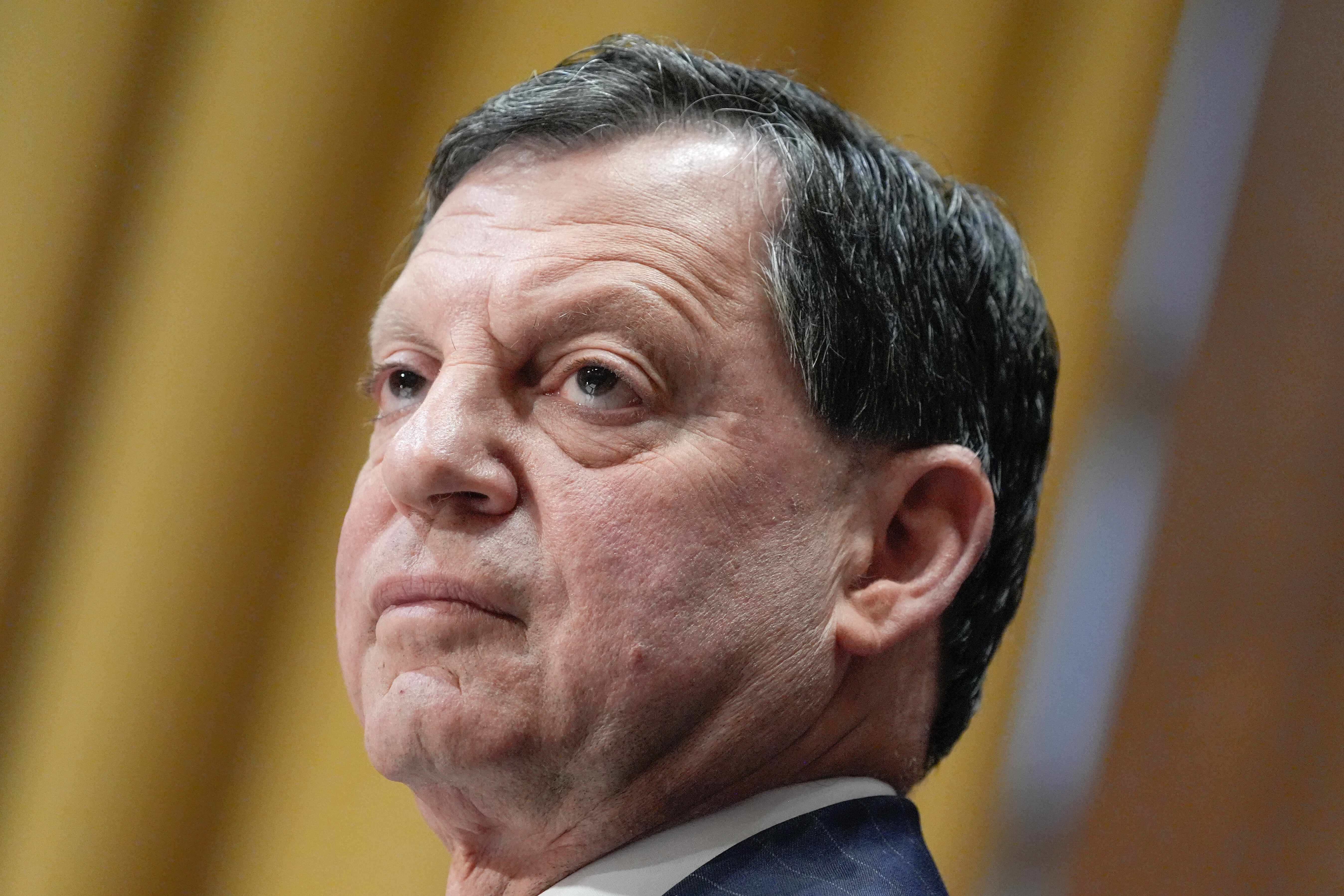 Frank Bisignano is expected to face pointed questions from lawmakers at a hearing on his agency’s customer service performance (AP Photo/Mariam Zuhaib)