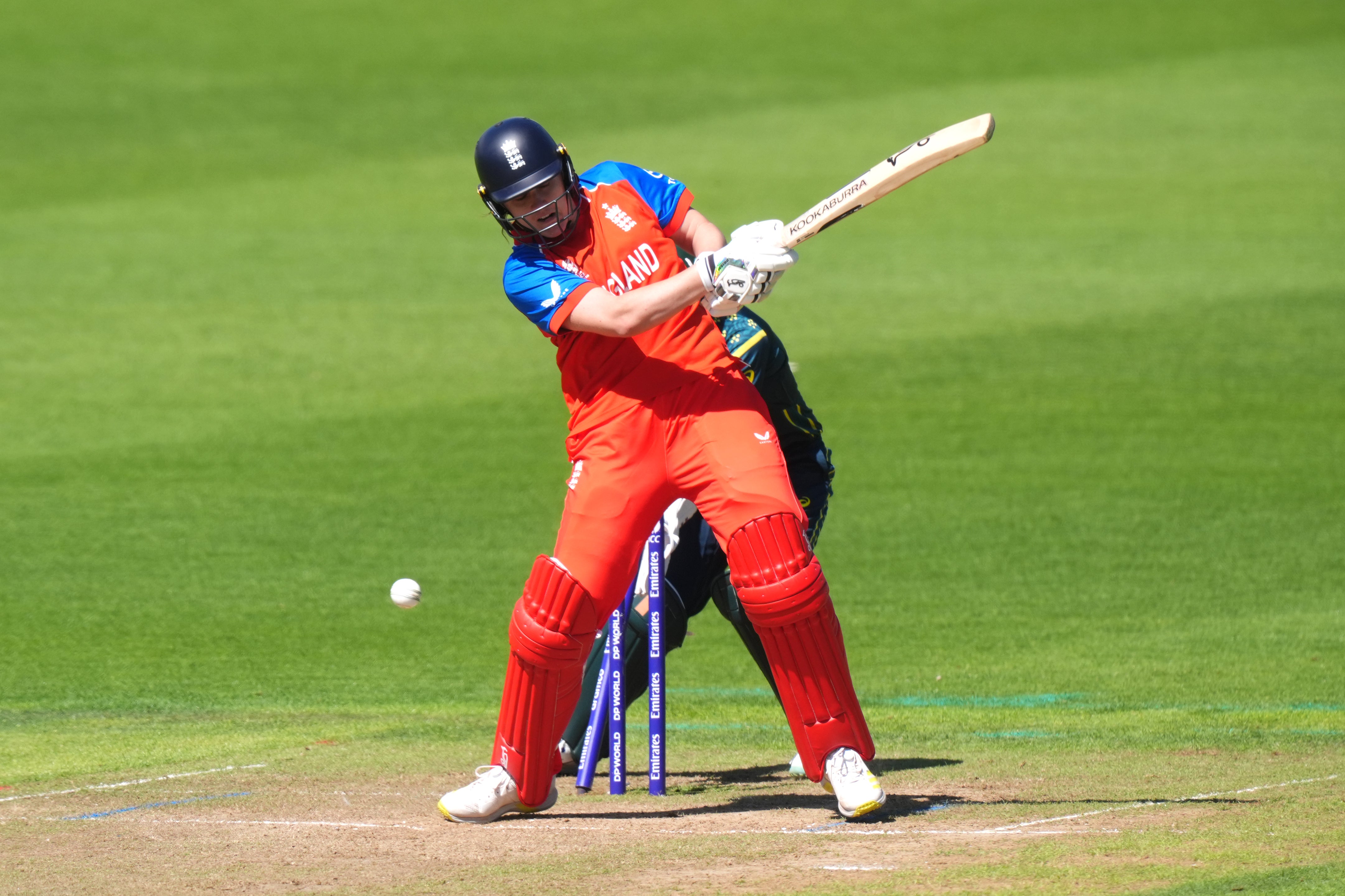 England captain Nat Sciver-Brunt was clean bowled for three against Australia on Monday (Mike Egerton/PA) (PA Wire)