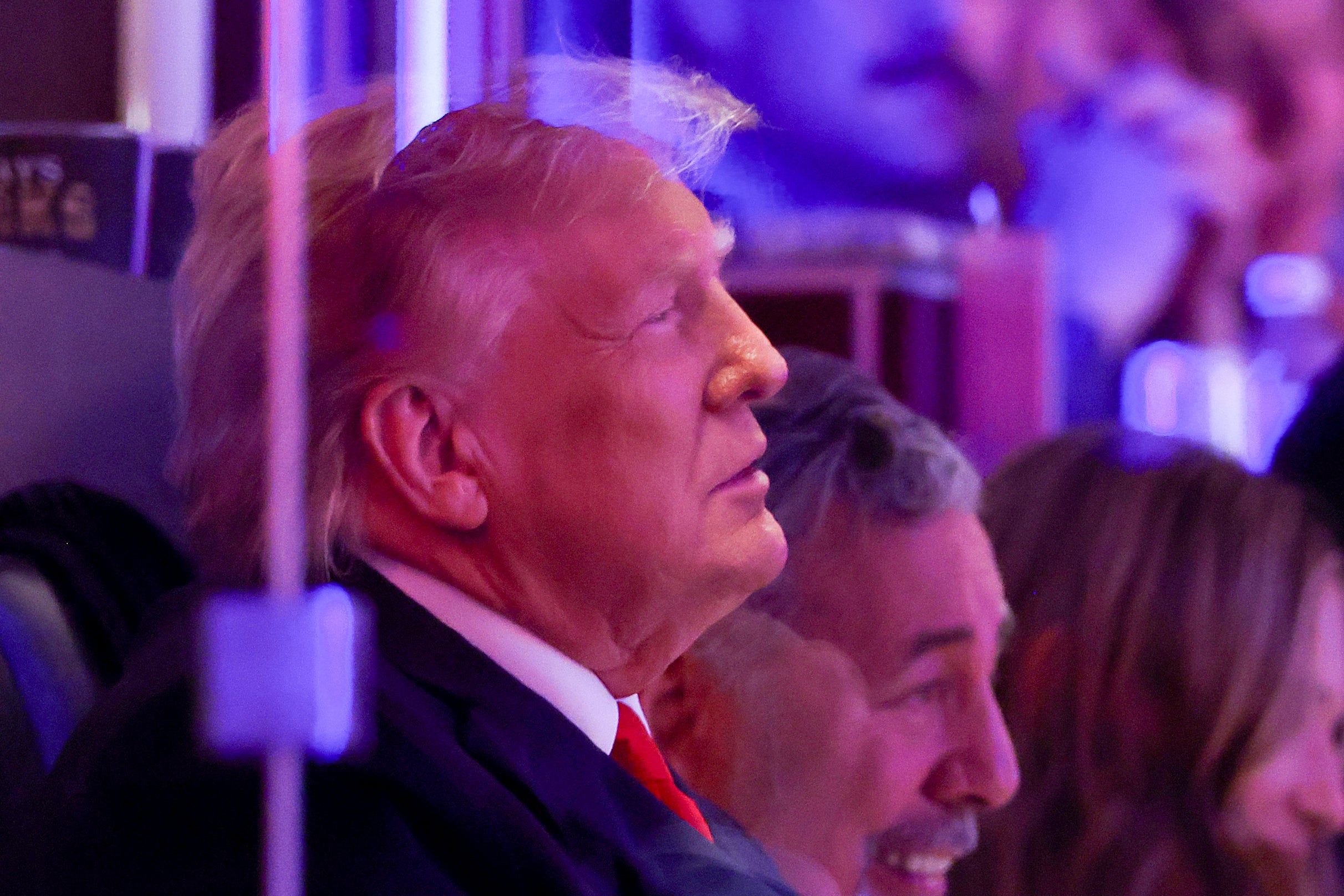 Despite the boos, Trump told reporters he thought he mostly received cheers from fans in the arena (Getty)