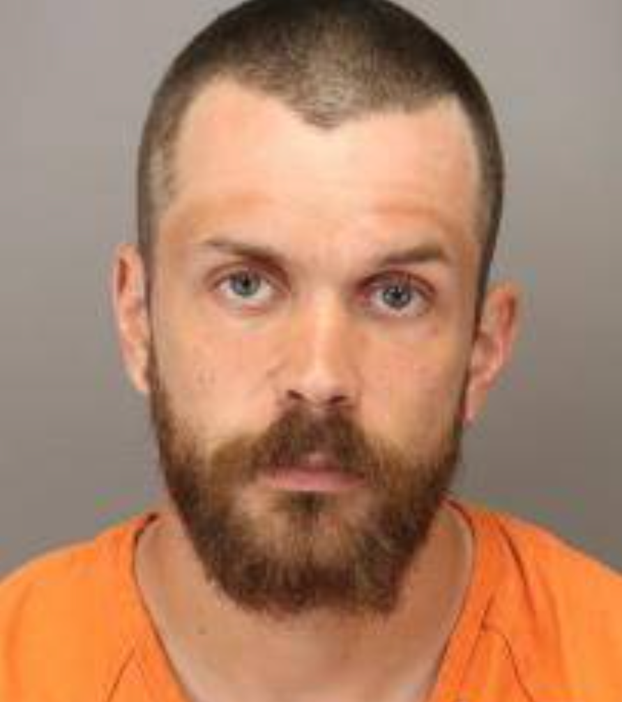 Cody James Maluck, seen here following a 2023 trespassing arrest, is facing federal charges after allegedly slapping a flight attendant's rear end (Clearwater PD)